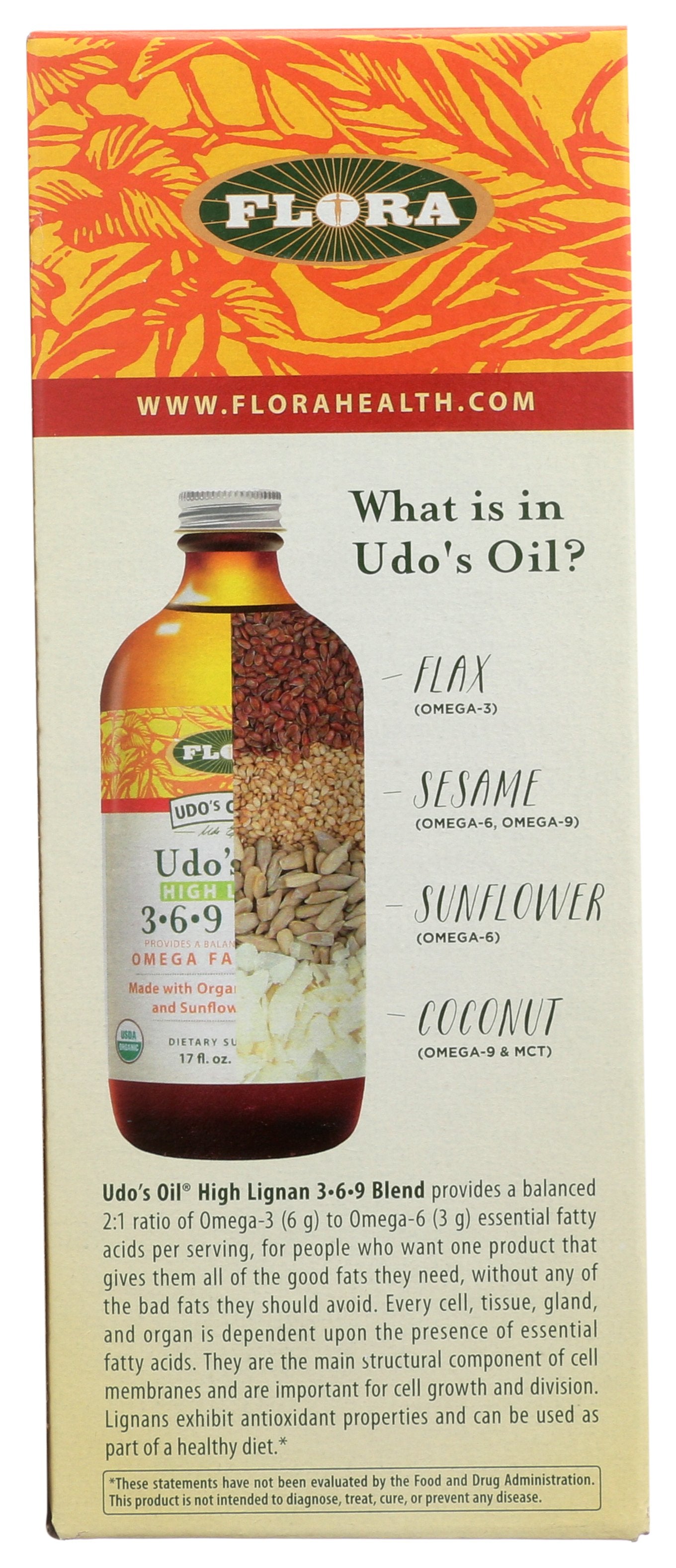 FLORA HEALTH UDO HI LGNN OIL BLND ORG