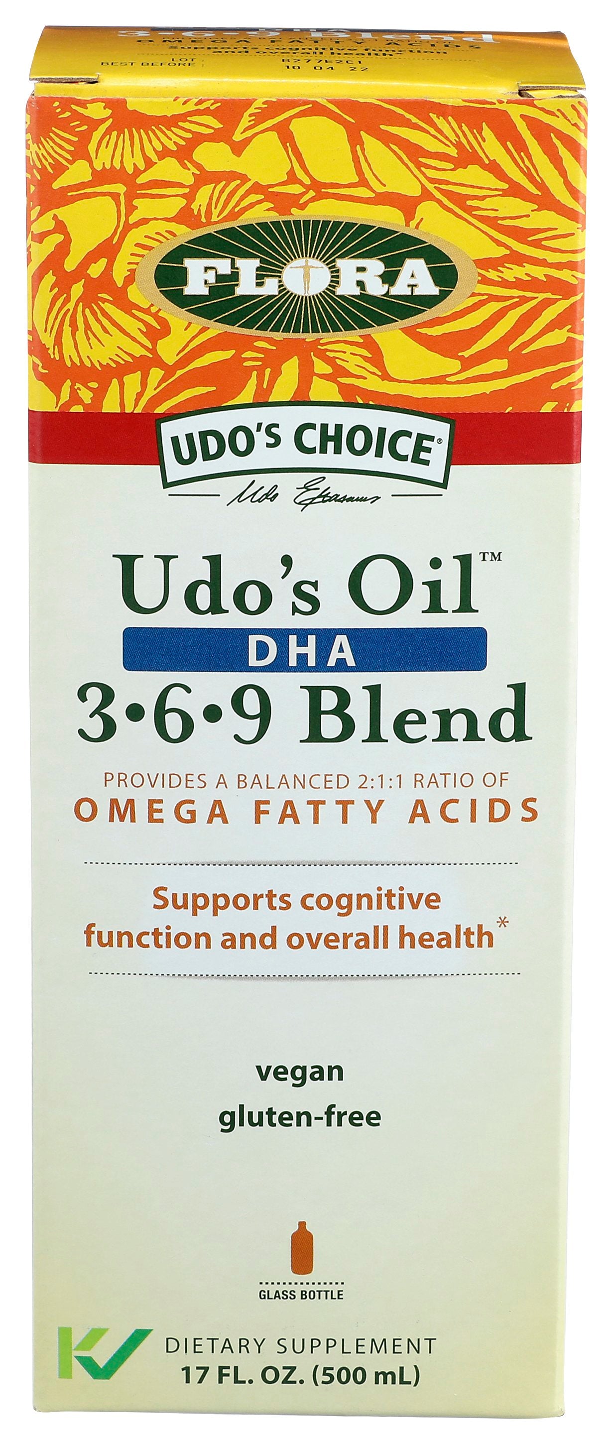 FLORA HEALTH UDOS DHA OIL BLEND ORG