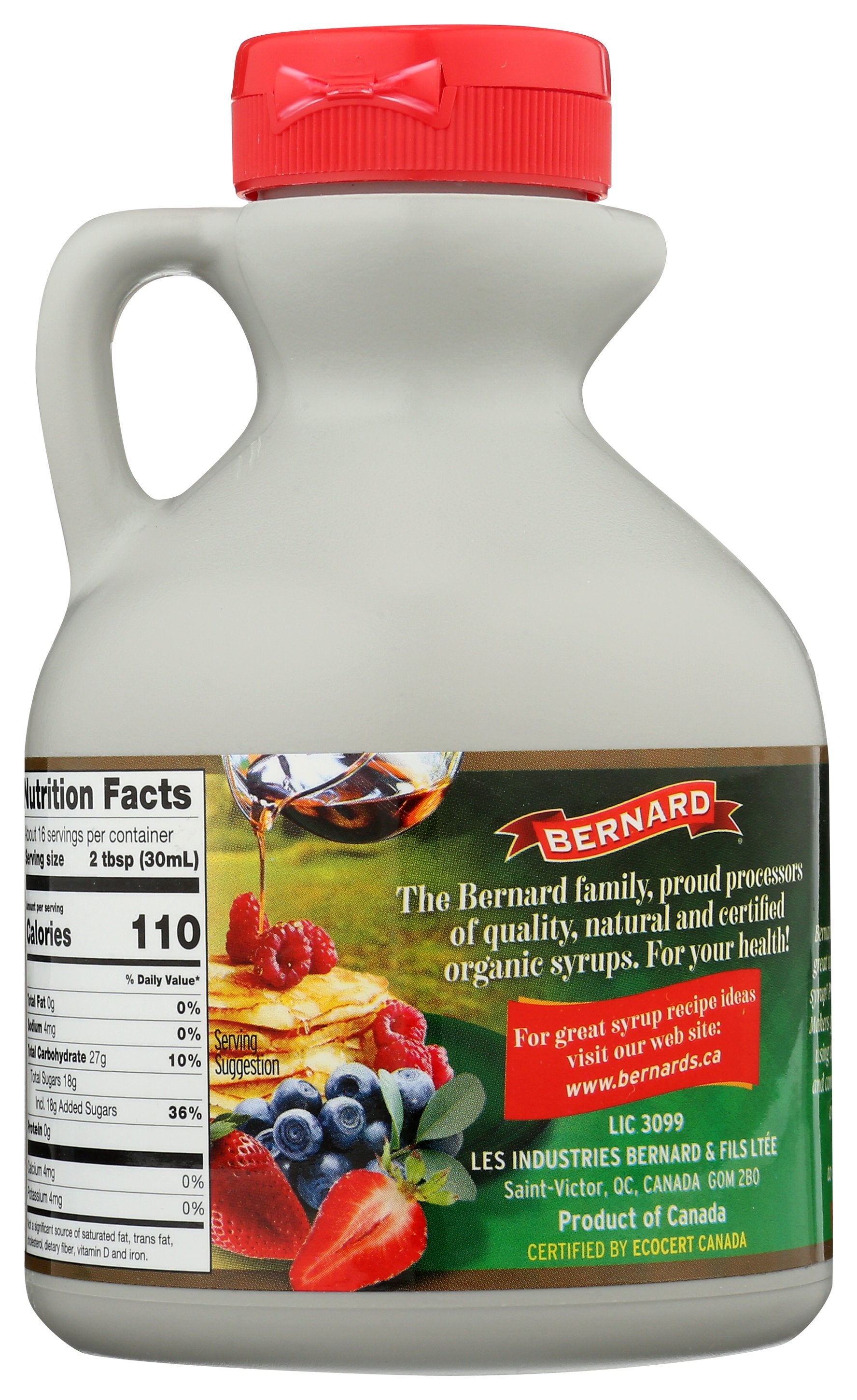 BERNARD SYRUP PANCAKE ORG - Case of 6