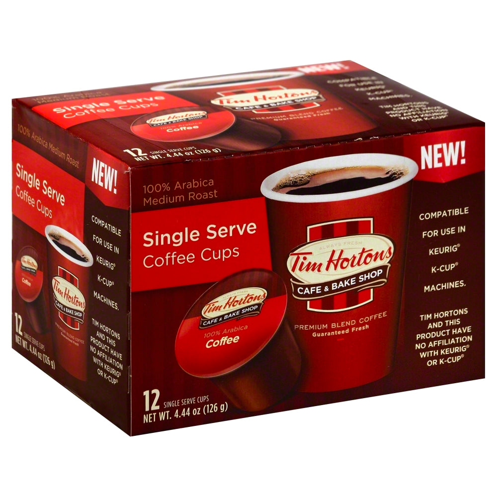 Tim Horton Coffee Single Serve 100% Arabica - Pack of 6 - 4.44 OZ