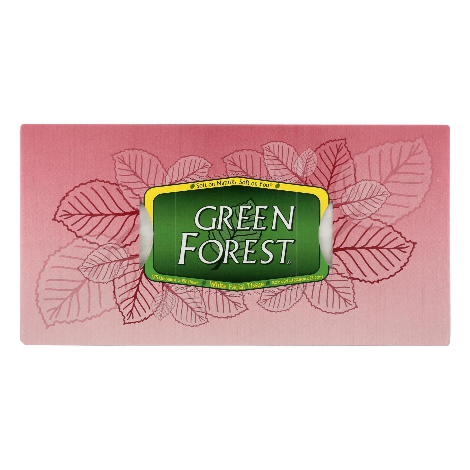 Green Forest - Facial Tissue White - Case of 25-175 Count