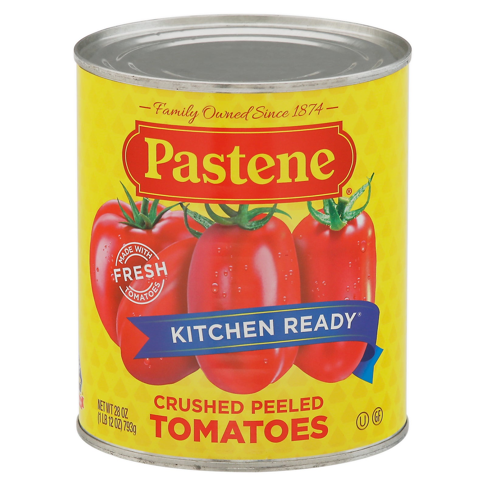 Pastene Ground Peeled Tomatoes - Case of 12 - 28 OZ