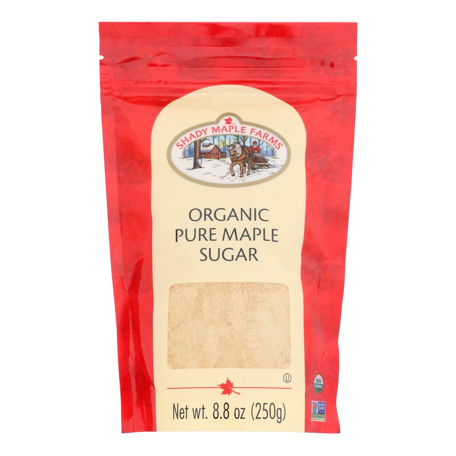 Shady Maple Farms 100 Percent Pure Organic Maple Sugar - Case Of 8 - 8.8 Oz.