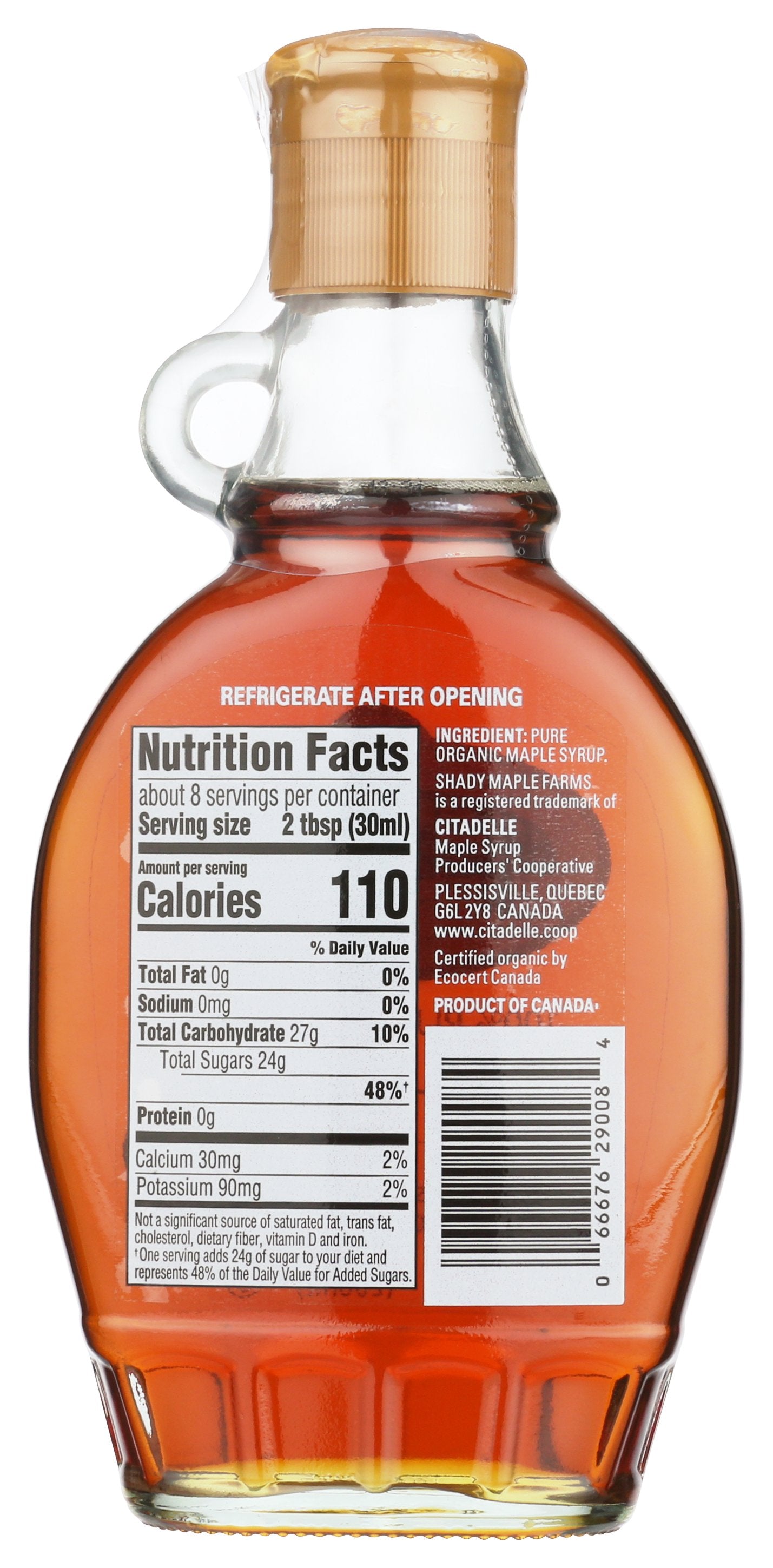 SHADY MAPLE FARM SYRUP AMBR RICH TASTE ORG - Case of 12 [8 OZ LEONE ORGANIC MAPLE SYRUP US GRADE A AMBER RICH TASTE SMF - 8 OZ]