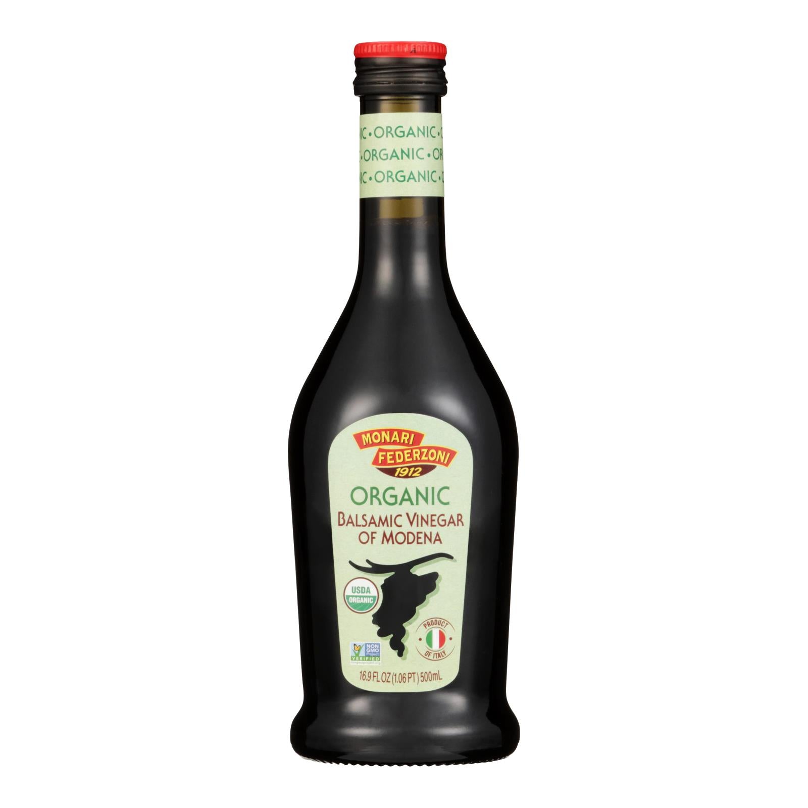 Monari Federzoni Balsamic Vinegar of Modena - Organic - Case of 6 - 17 Fl oz.