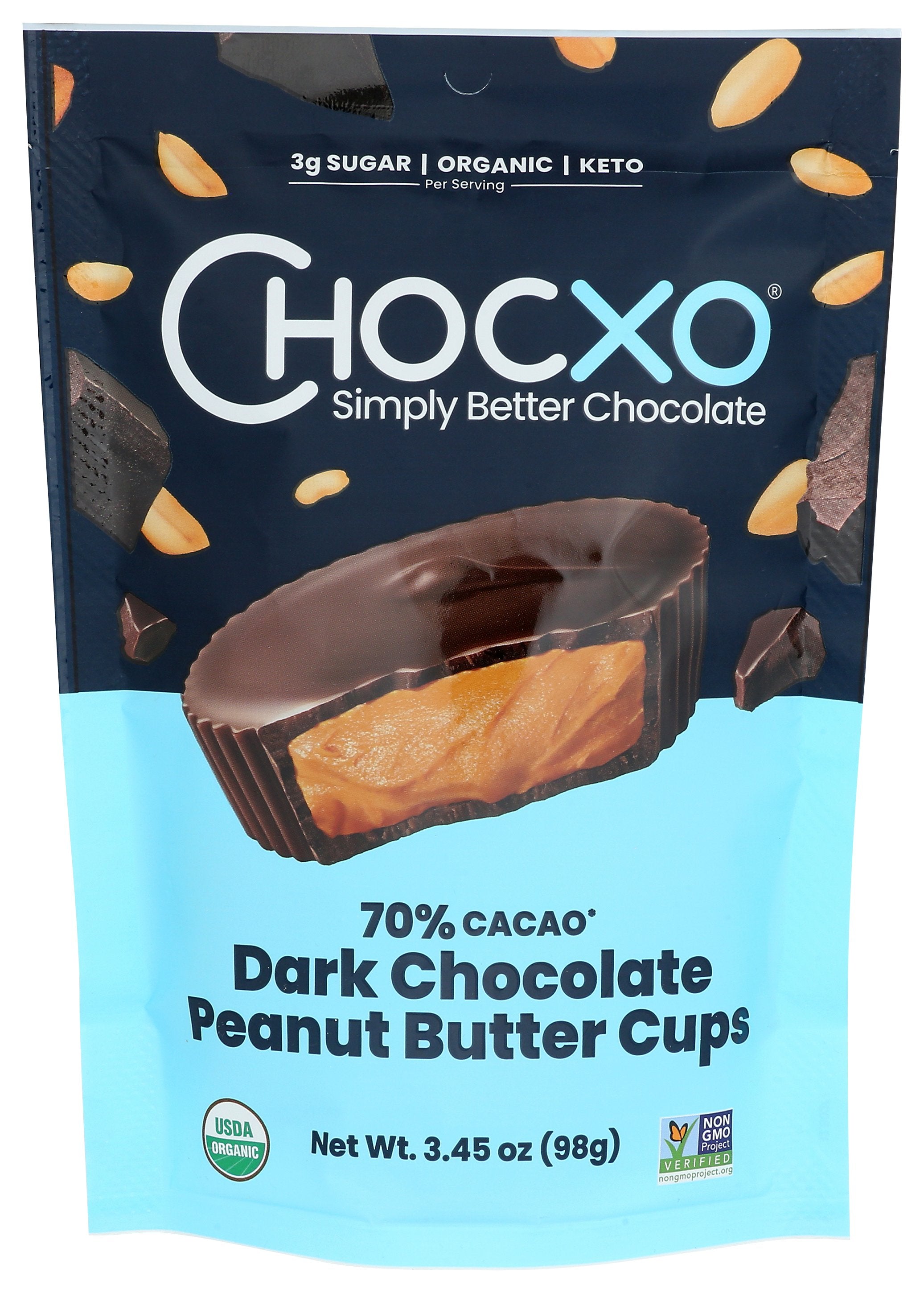 CHOCXO CUP CHOC PEANUT BUTTER - Case of 6