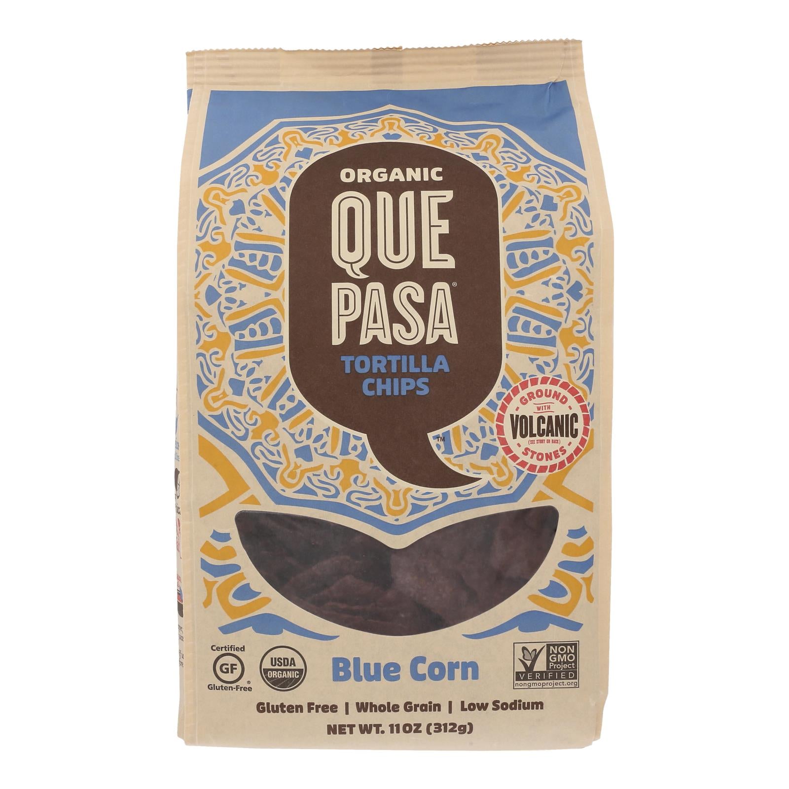 Que Pasa - Tortilla Chips Blue - Case Of 6-11 Oz