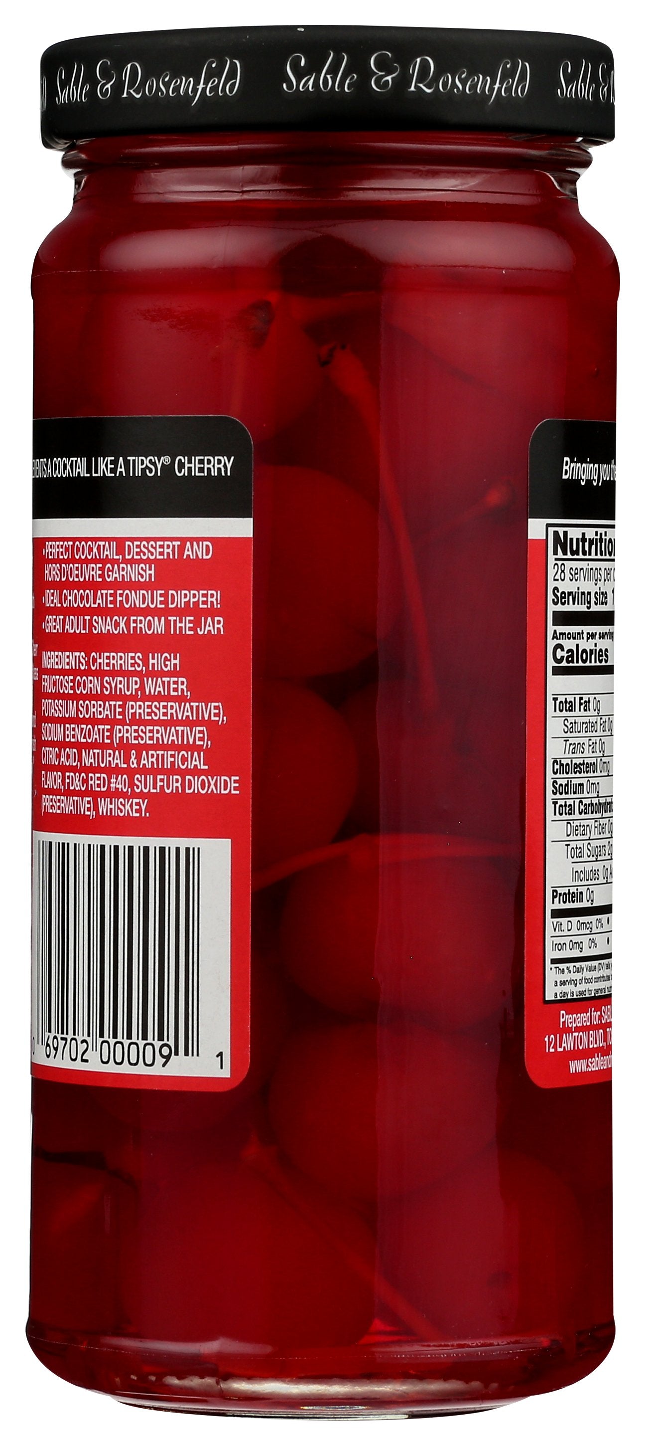 SABLE & ROSENFELD TIPSY CHERRIES WHISKEY - Case of 6