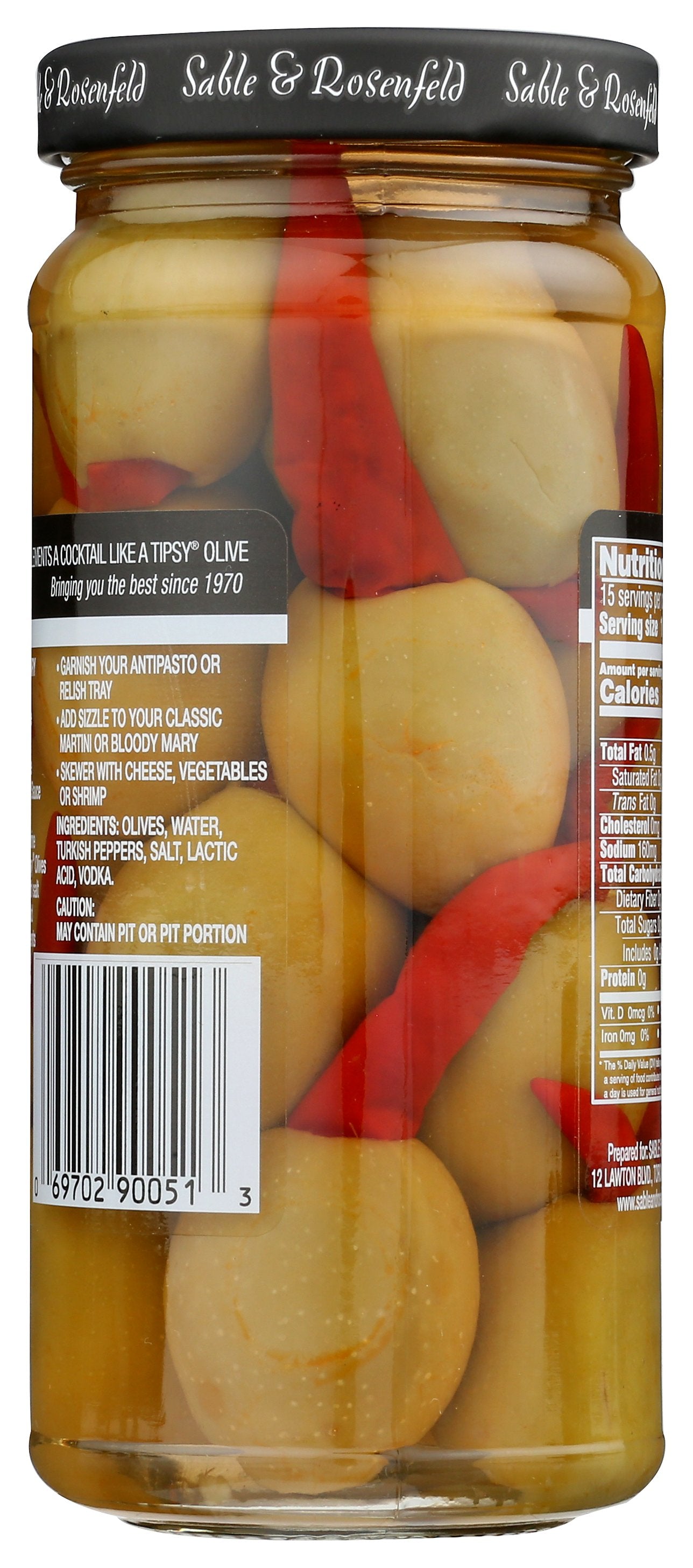 SABLE & ROSENFELD TIPSY OLIVE FIERY - Case of 6
