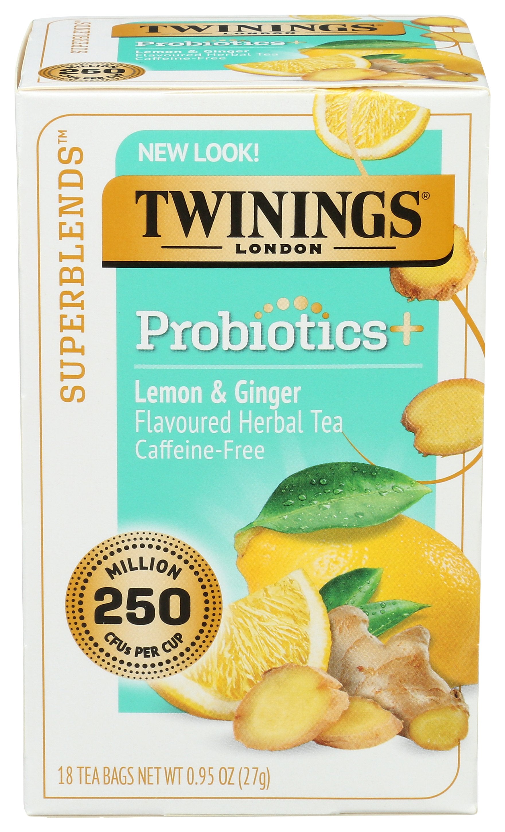 TWINING TEA TEA PROBTC LEMON GINGER - Case of 6