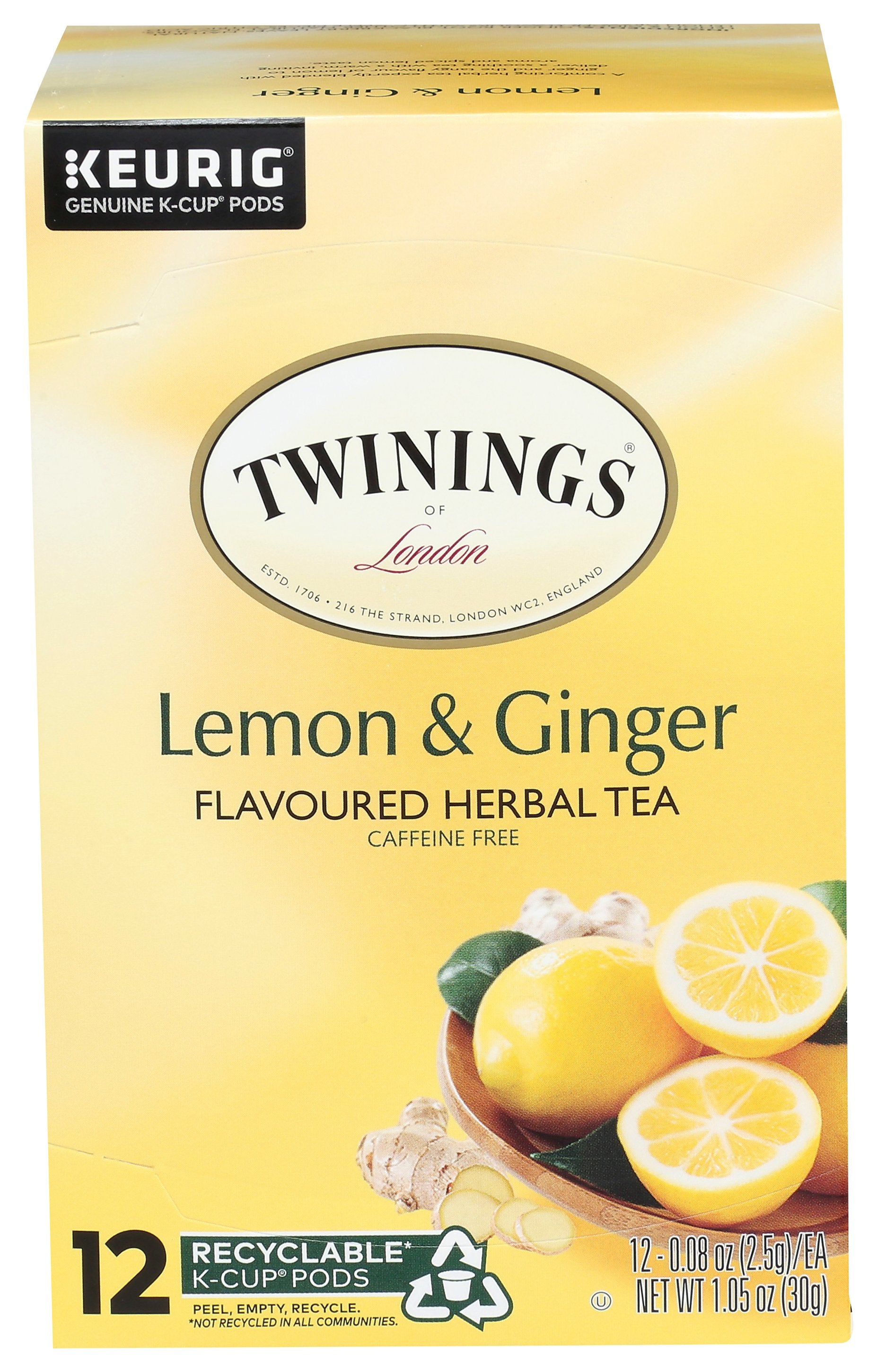 TWINING TEA TEA LMN GNGR K CUP - Case of 6