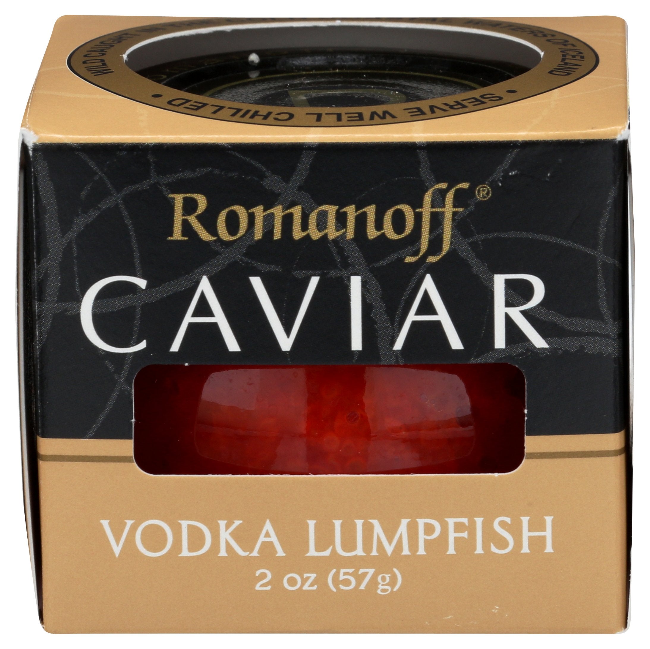 ROMANOFF CAVIAR LUMPFISH RED VODKA - Case of 6