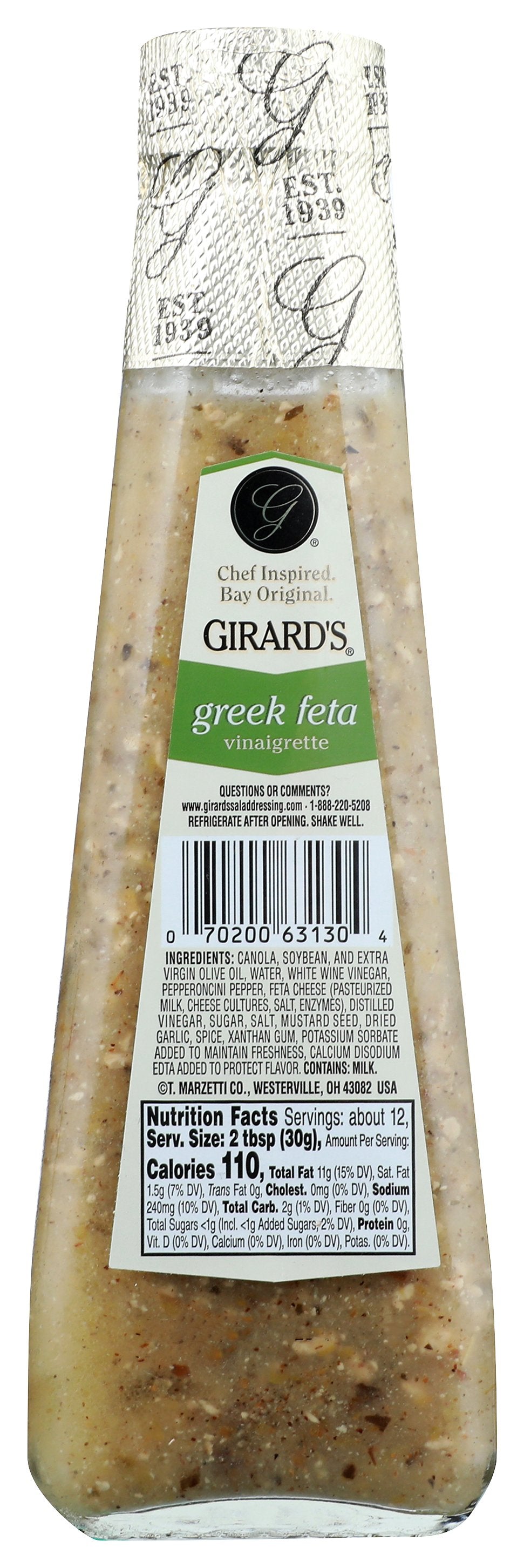 GIRARDS DRSSNG GREEK FETA - Case of 6