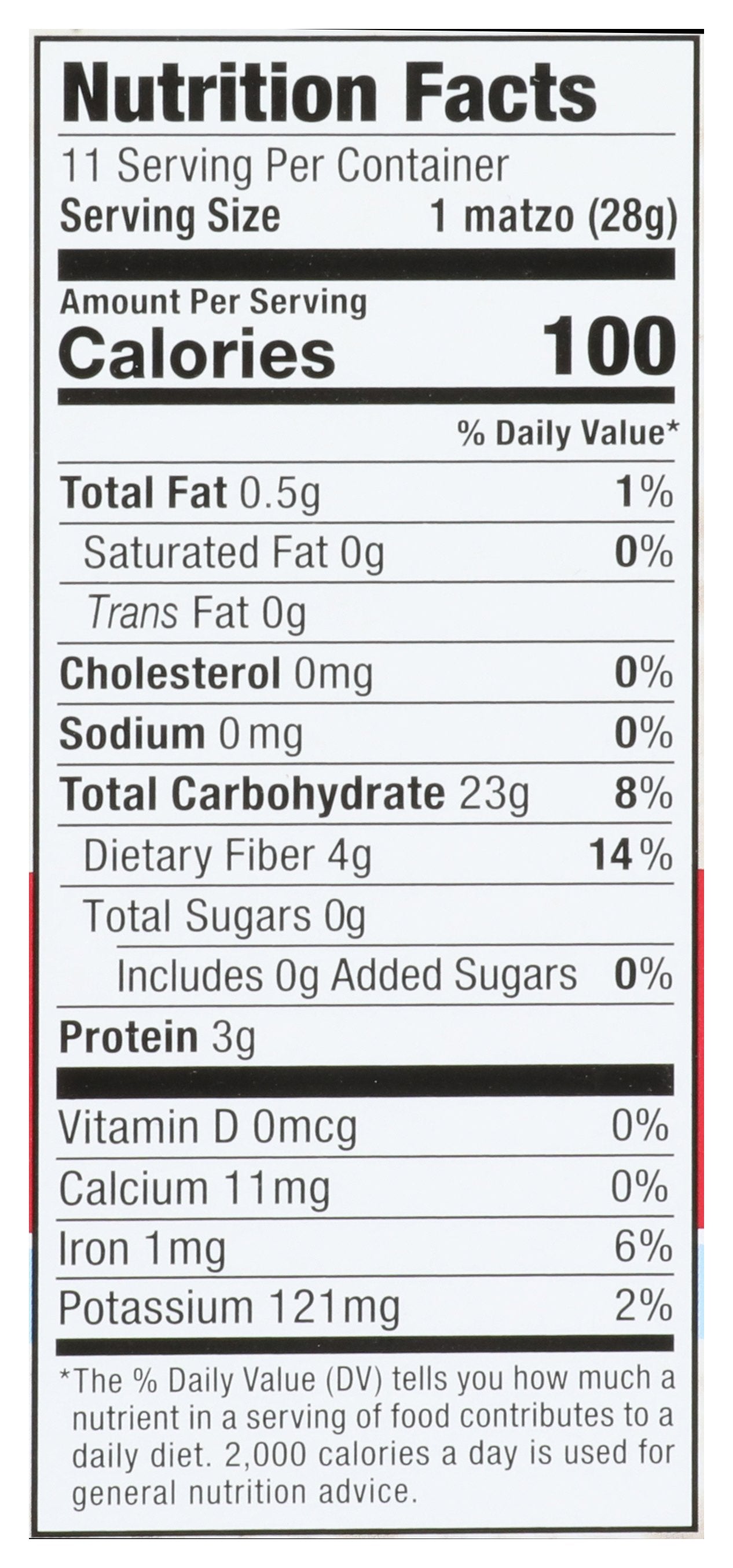 STREITS MATZO WHOLE WHEAT - Case of 12