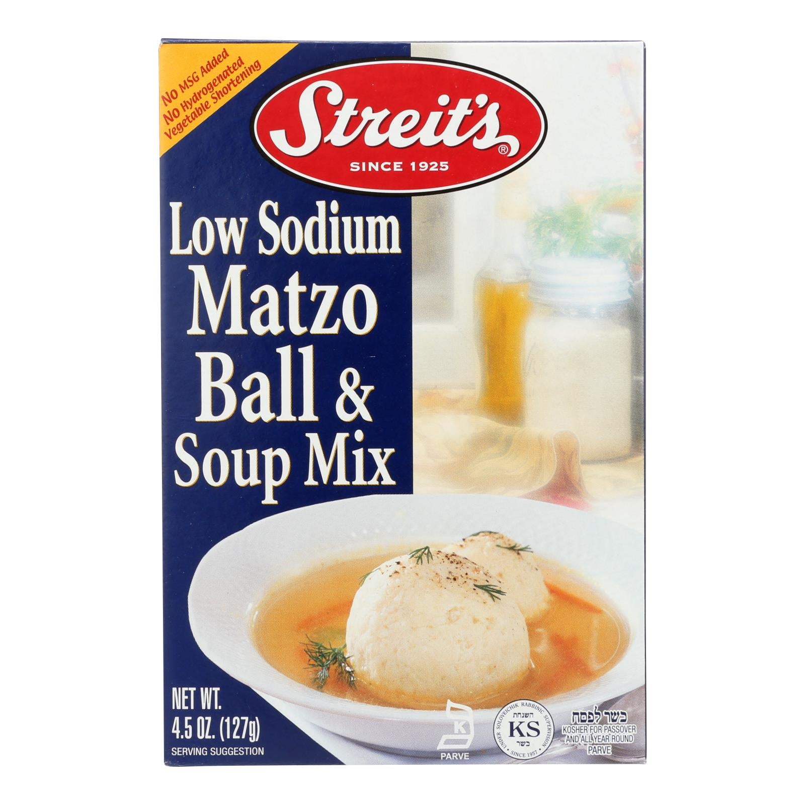 Streit's Matzo - Ball And Soup Mix - Case Of 12 - 4.5 Oz.