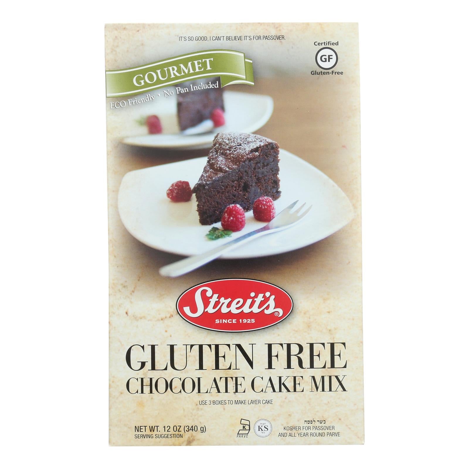 Streit's - Cake Chocolate Gluten Free - Case of 12-12 OZ