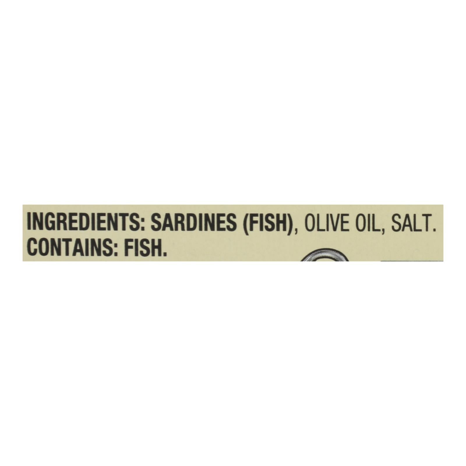 Season Skinless & Boneless Sardines In Pure Olive Oil  - Case Of 12 - 3.75 Oz
