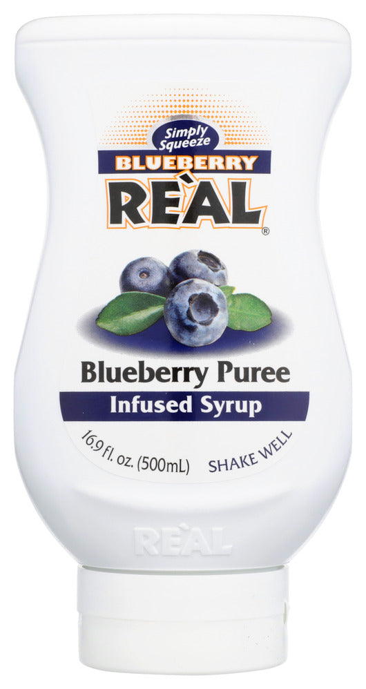 Real Infused Exotics Blueberry Syrup - Case of 6 - 16.9 fl oz.
