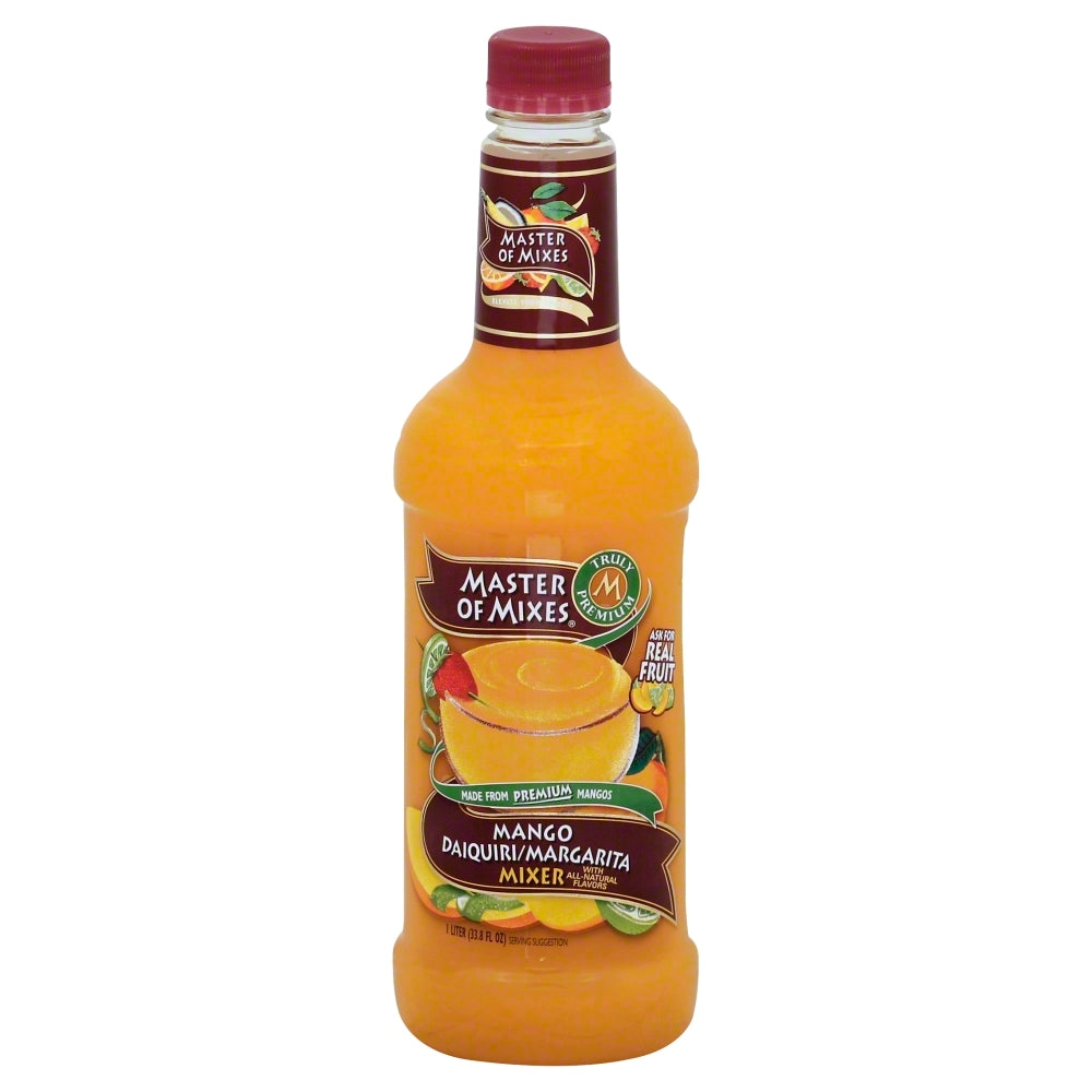 Master of Mixes Handcrafted Mango Cocktail Mixer 33.8 fl oz - Case of 12