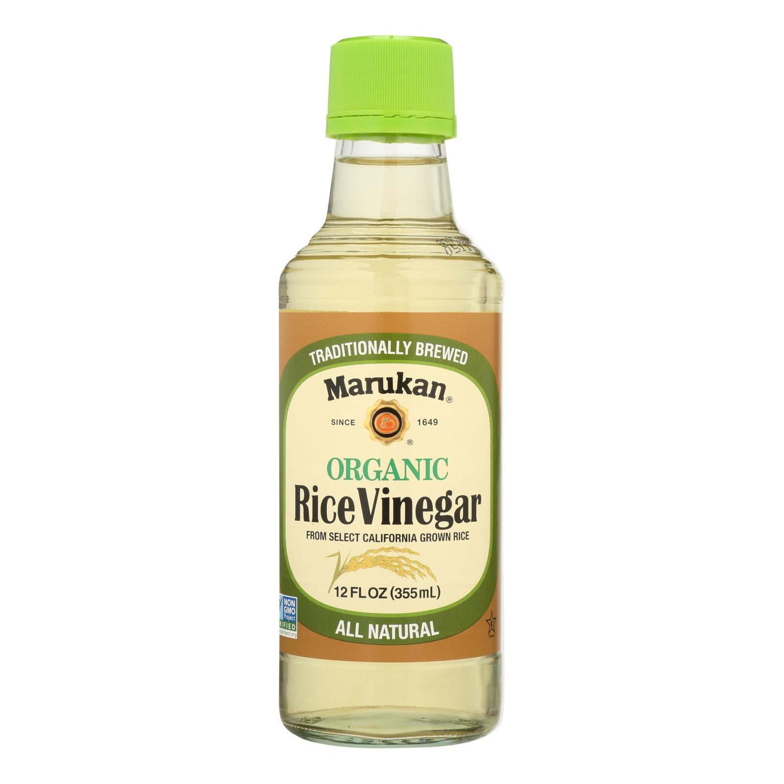 Marukan Organic Rice Vinegar - Case Of 6 - 12 Fl Oz.