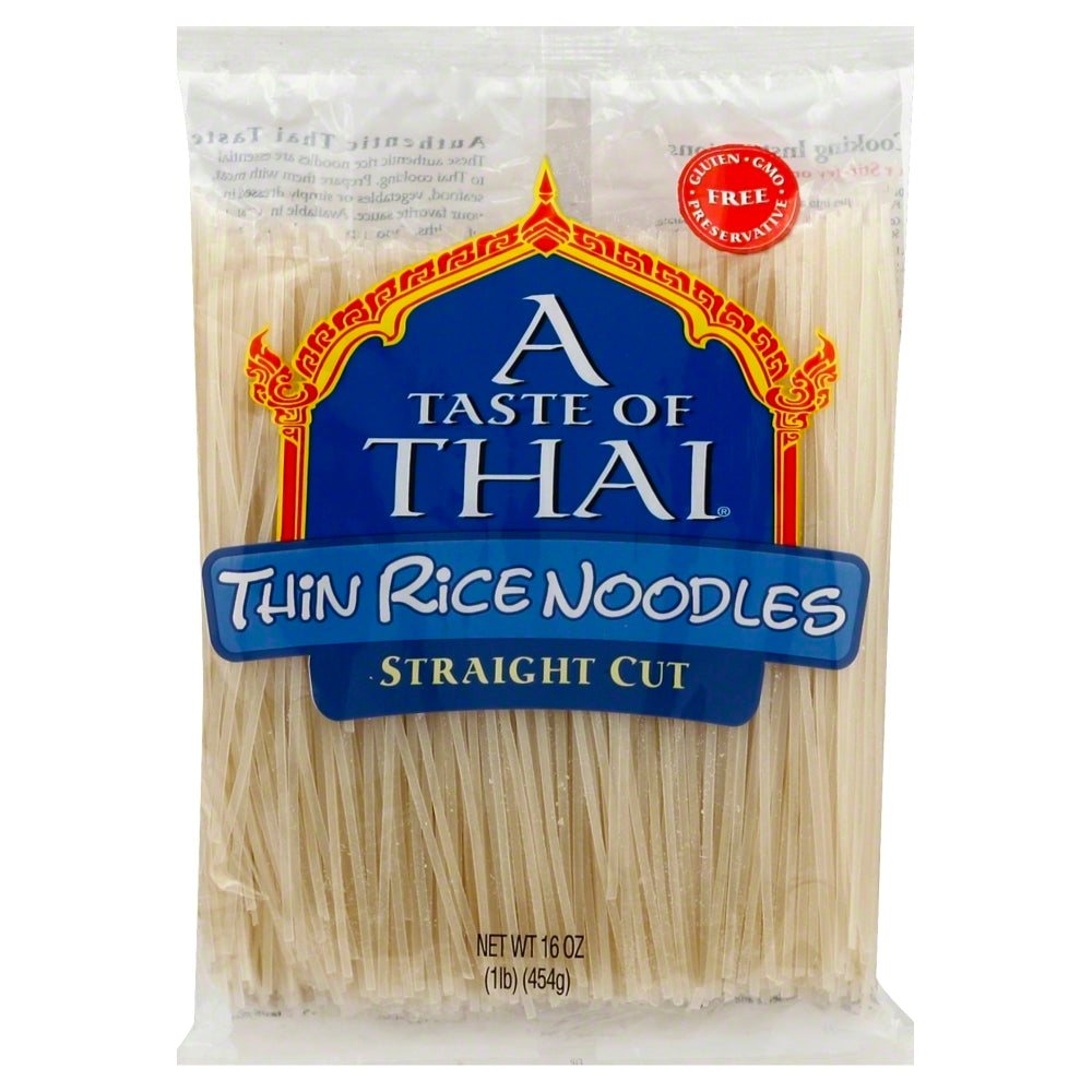 Taste of Thai Rice Noodle Thin - Case of 6 - 16 oz
