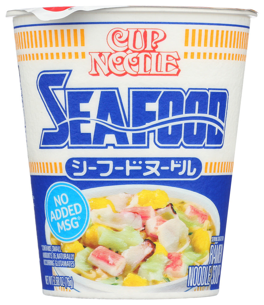 Nissin Cup Noodles Seafood - Case of 6 - 2.7 oz