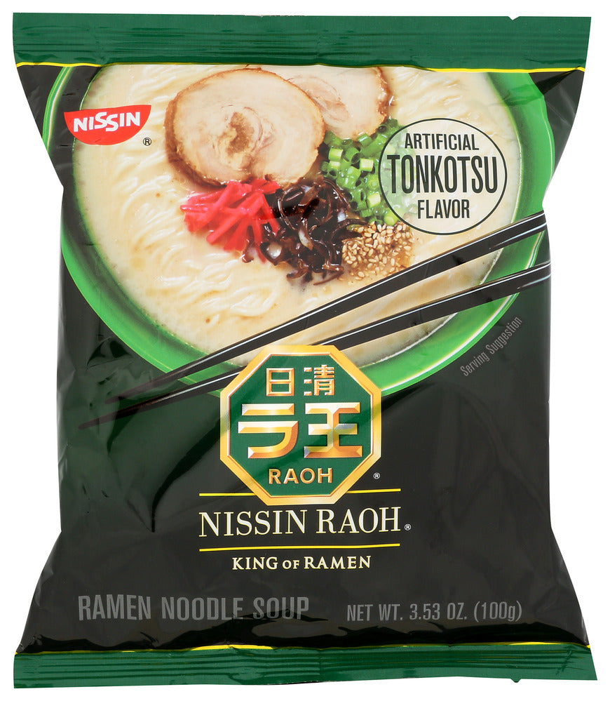 Nissin Raoh Ramen Noodle Soup Umami Tonkotsu - Case of 6 - 3.53 oz
