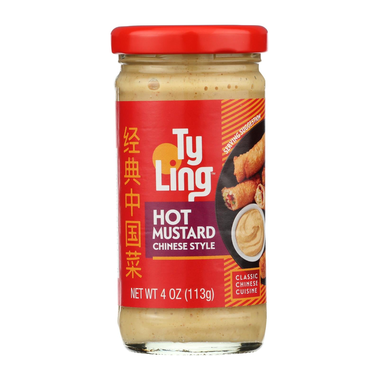 Ty Ling Mustard - Chinese - Hot - Case Of 12 - 4 Oz