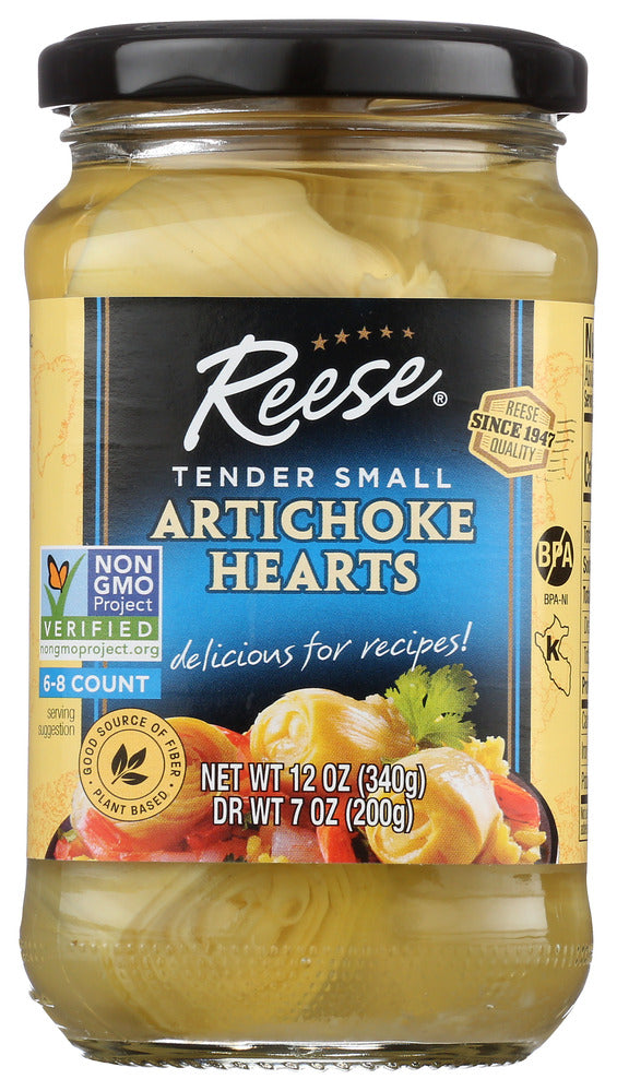 Reese Small Artichokes in Glass - Case of 12 - 12 oz