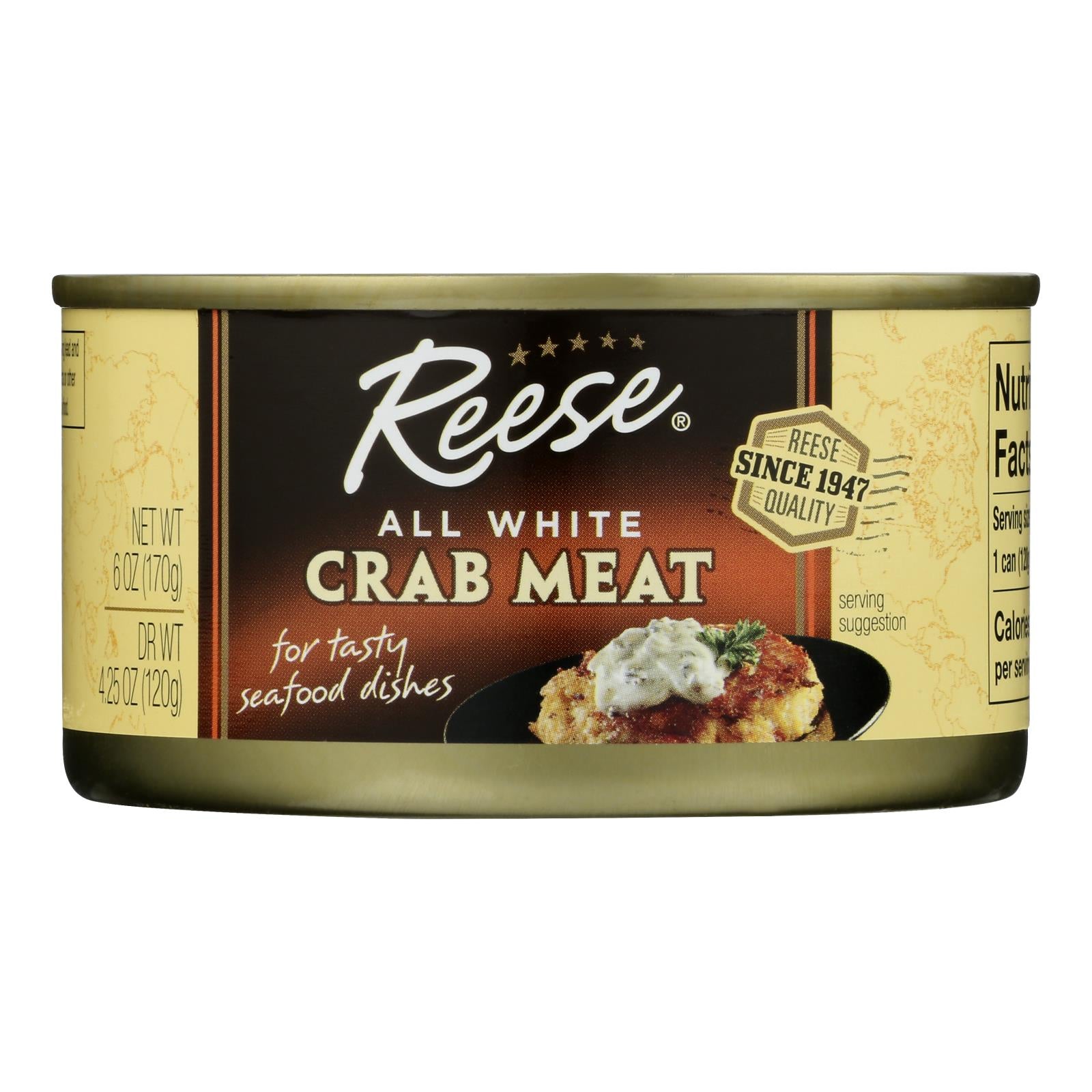 Reese Crabmeat - All White - Case Of 12 - 6 Oz