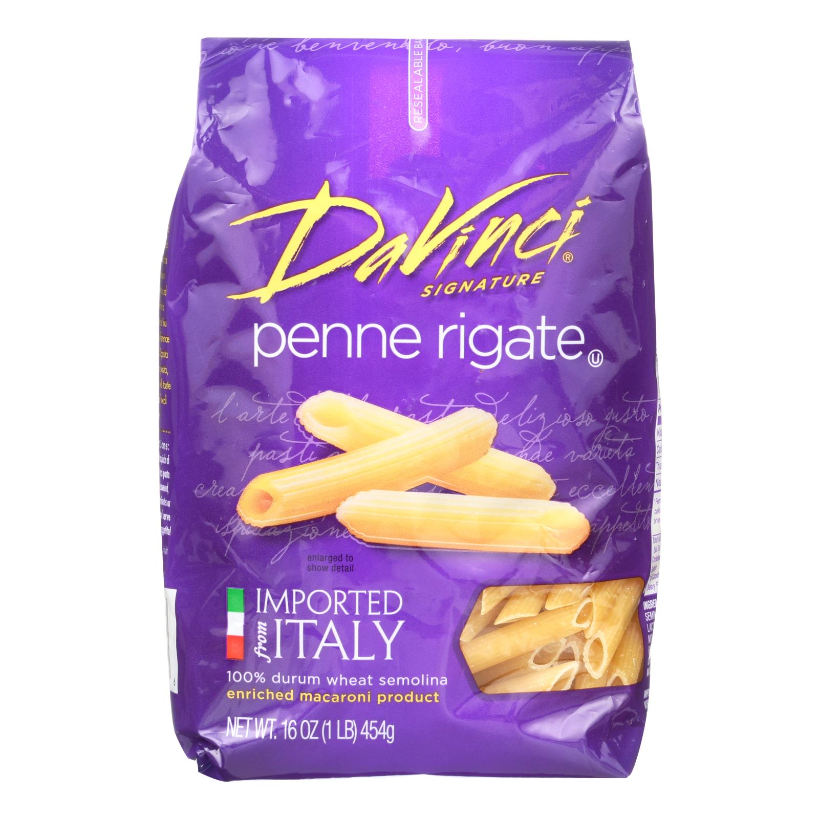 Davinci - Penne Rigate Pasta - Case Of 12 - 1 Lb.