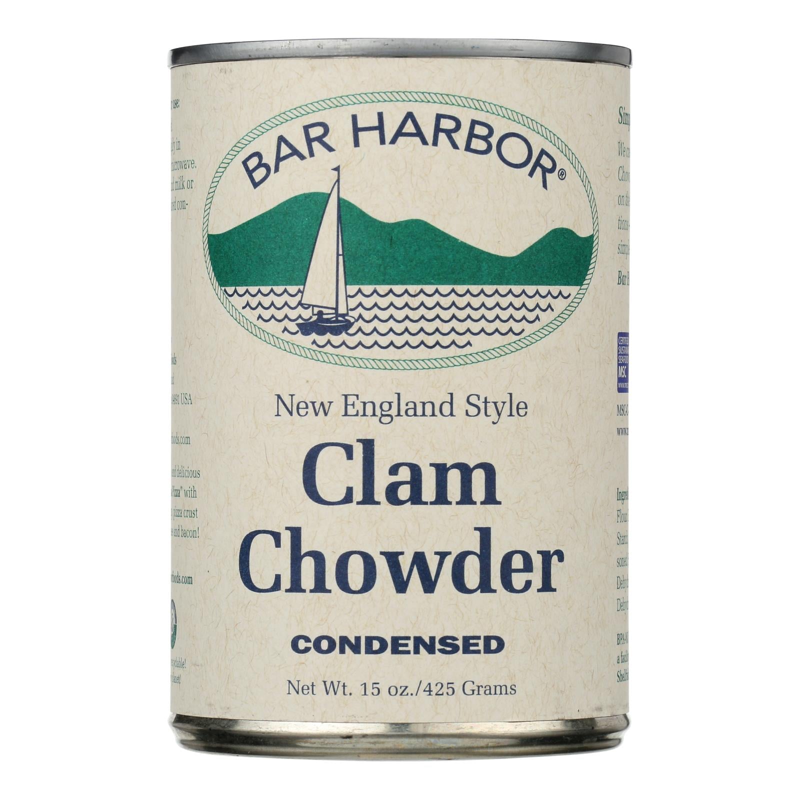 Bar Harbor - All Natural New England Clam Chowder - Case Of 6 - 15 Oz.