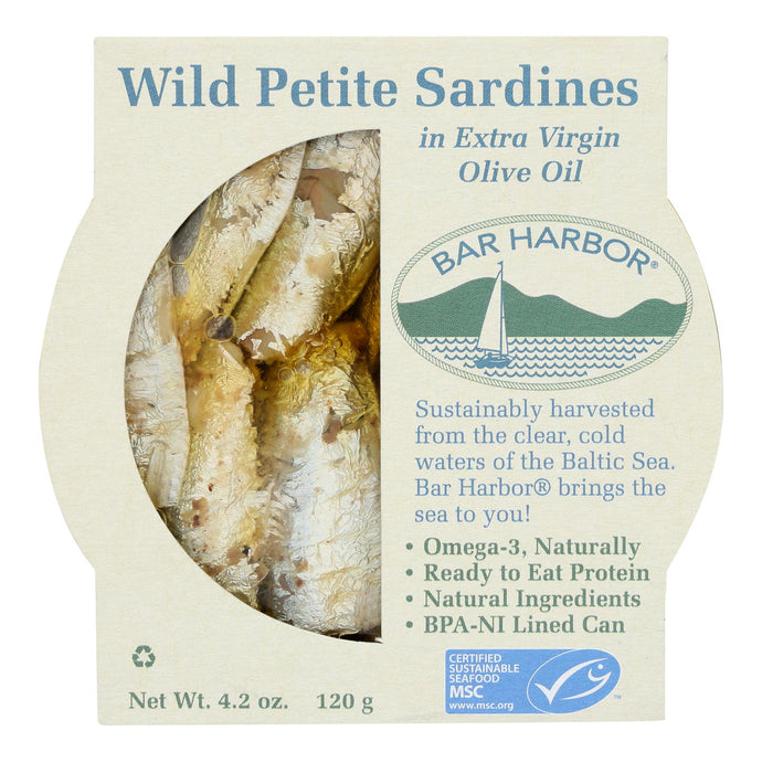 Bar Harbor - Wild Petite Sardines Evoo - Case Of 12-4.2 Oz