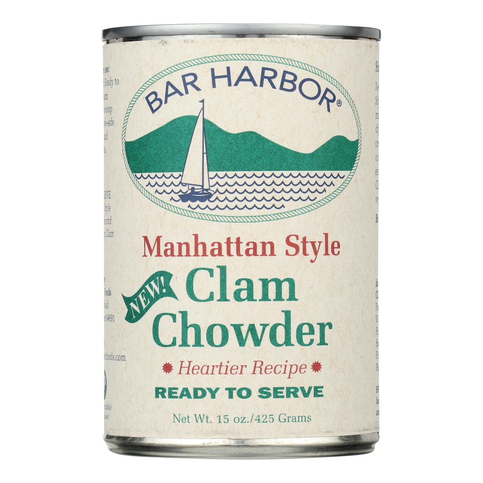 Bar Harbor - Manhattan Clam Chowder Soup - Case Of 6 - 15 Oz.