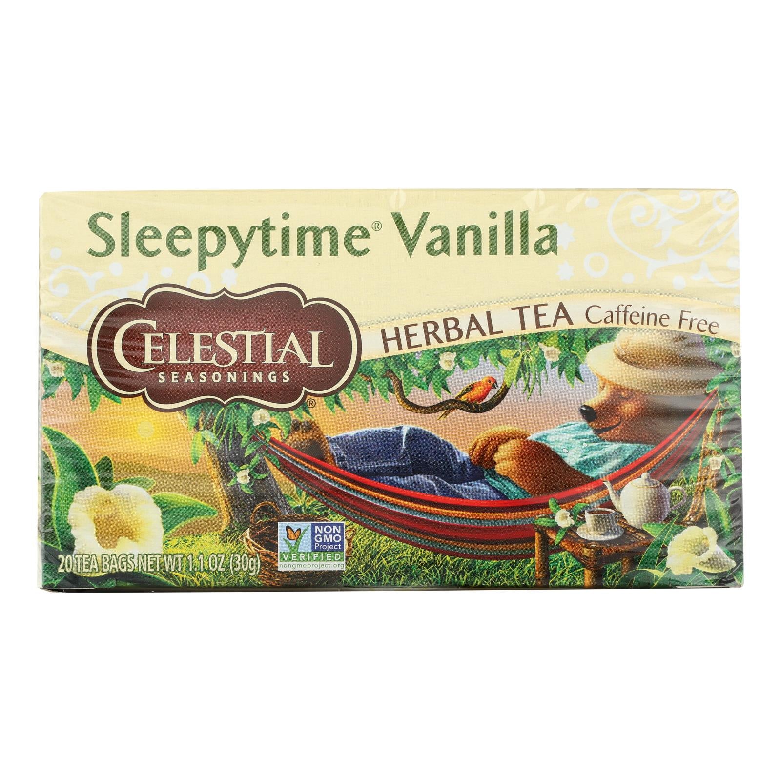 Celestial Seasonings Herbal Tea - Sleepytime Vanilla - Case of 6 - 20 BAG