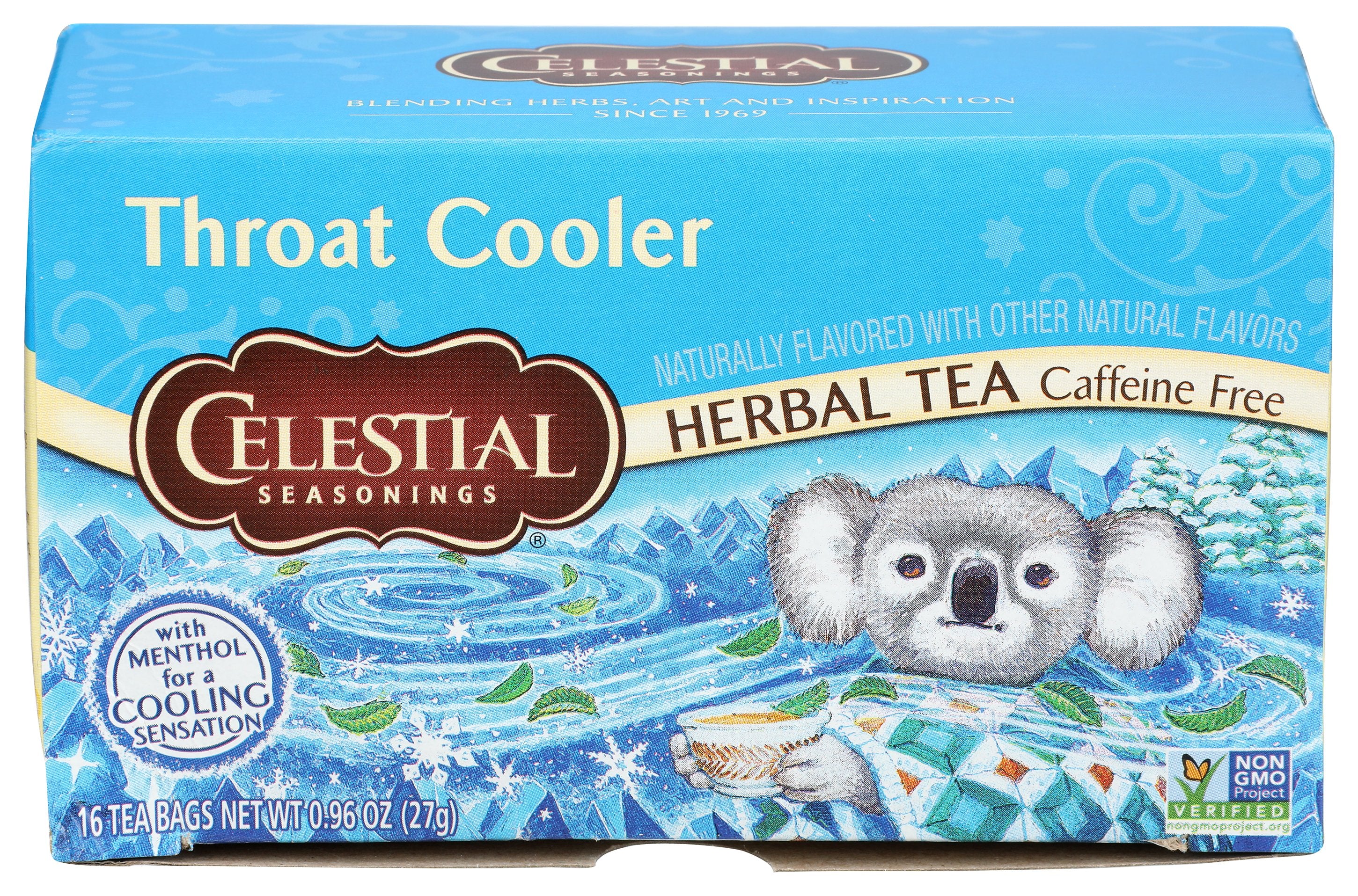 CELESTIAL SEASONINGS TEA THROAT COOLER - Case of 6