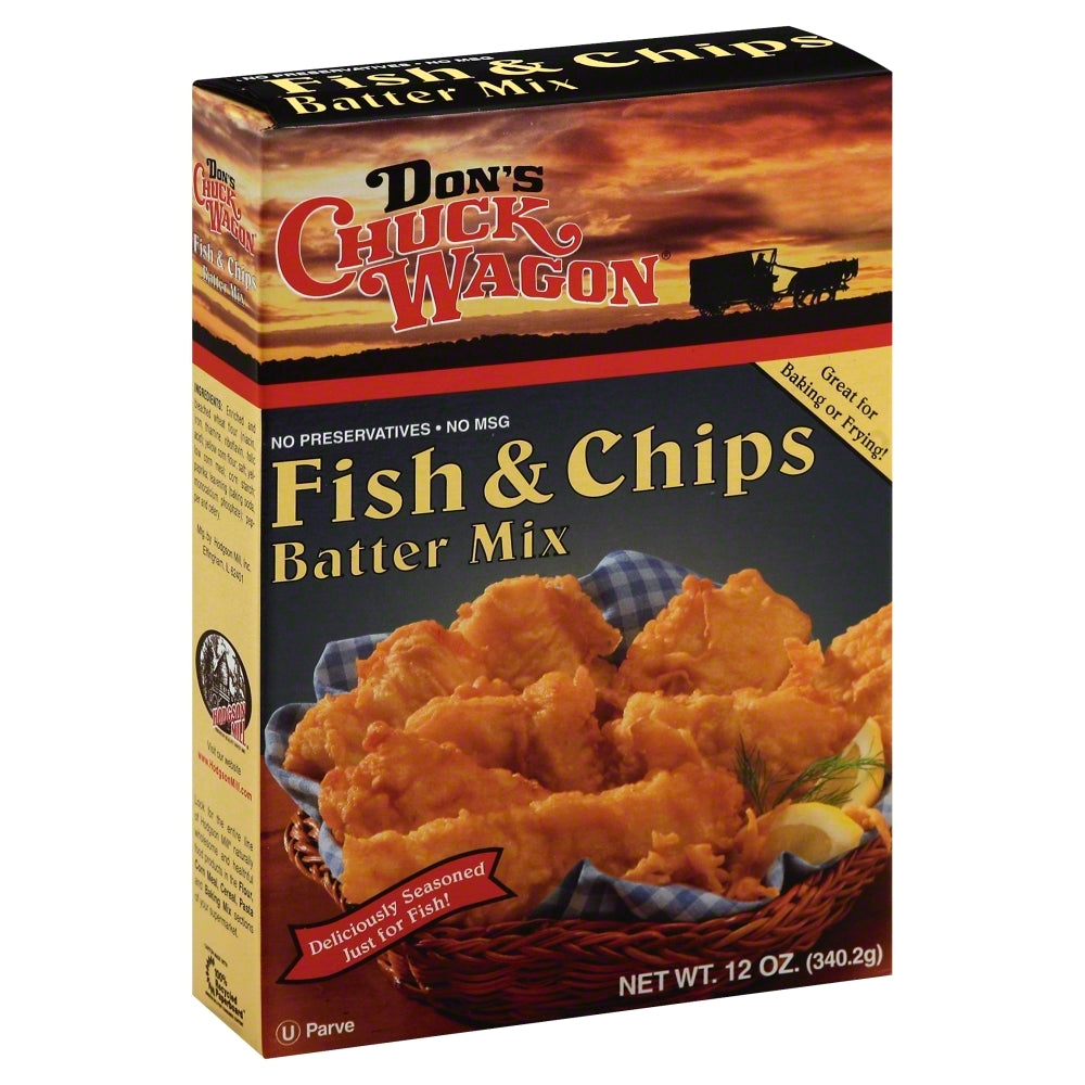 Dons Chuck Wagon Mix Batter Fish & Chip - Pack of 6 -12 OZ