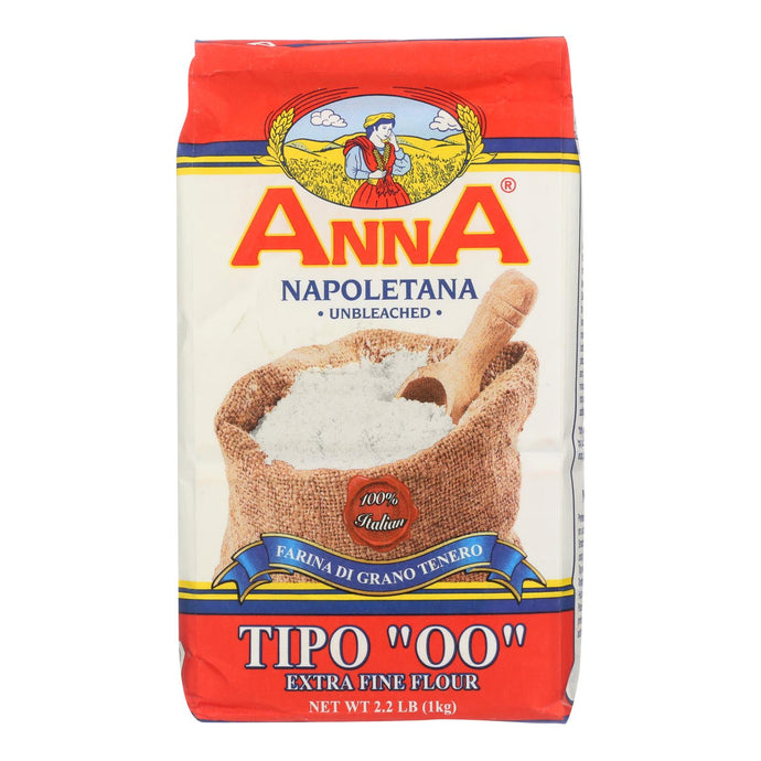 Anna Extra Fine Flour - Anna 00 Flour - Case Of 10 - 2.2 Lb