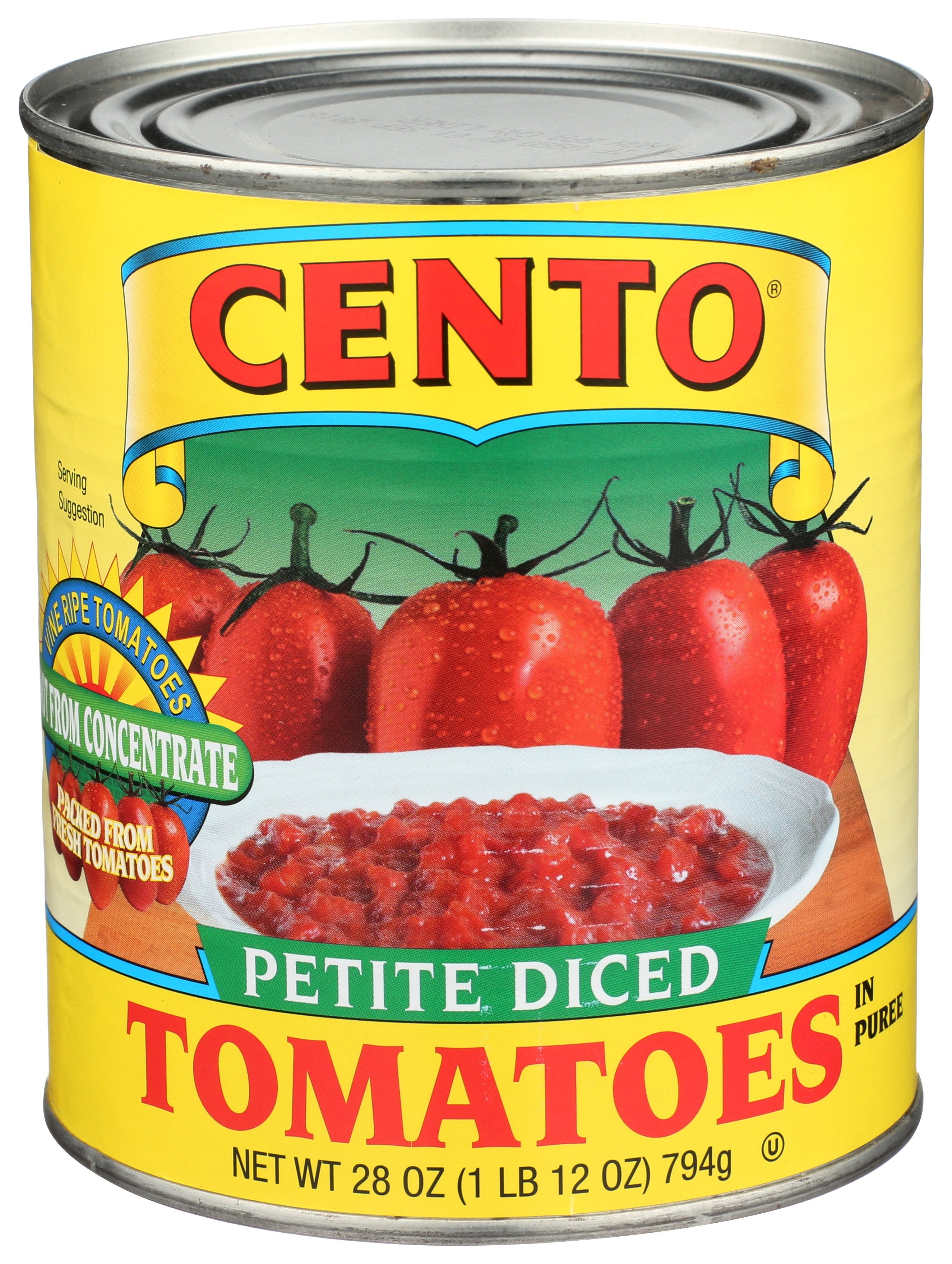 CENTO TOMATO DICED PETIT - Case of 12