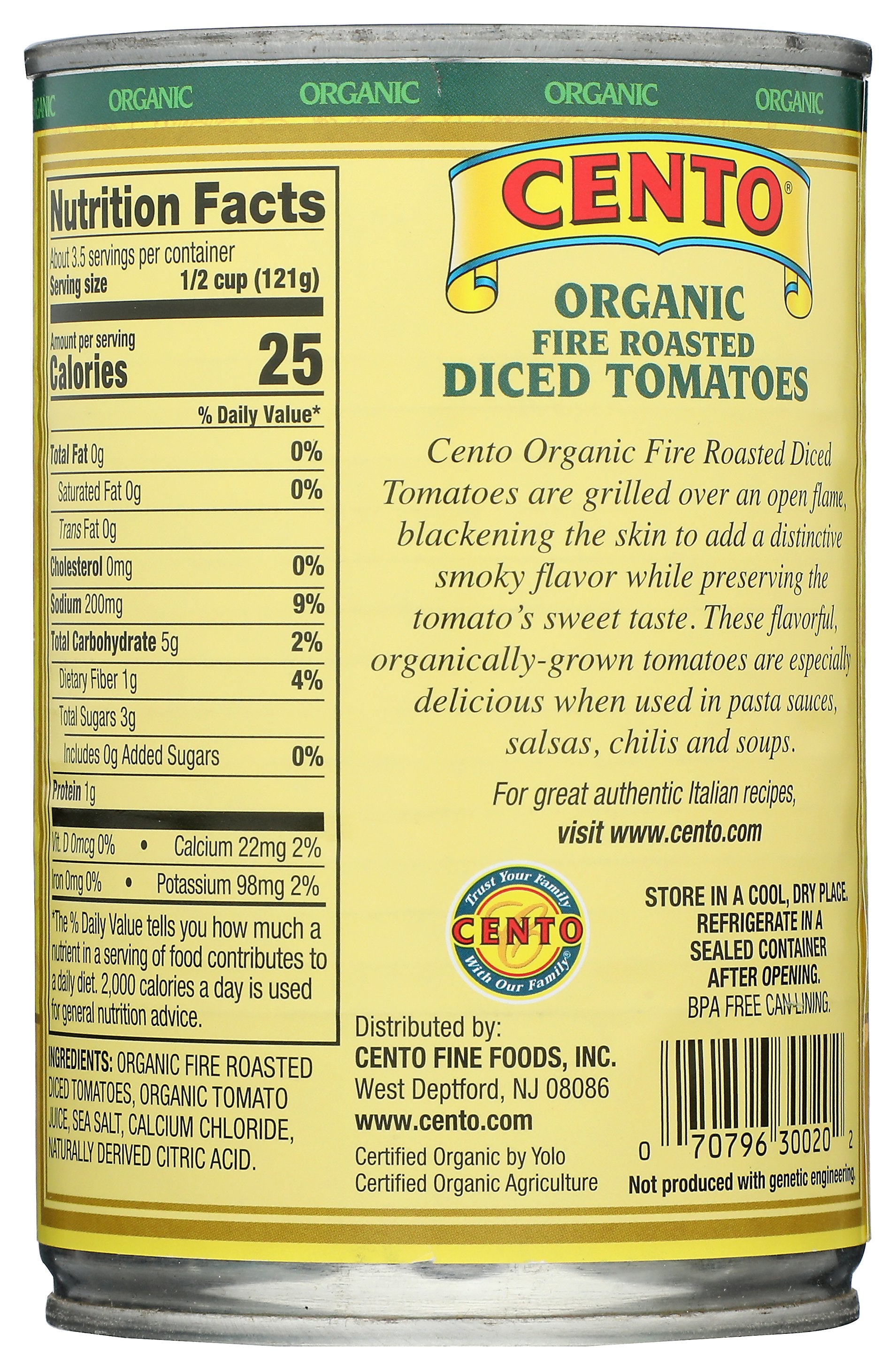 CENTO TOMATOES DICED FIRE RSTD - Case of 12