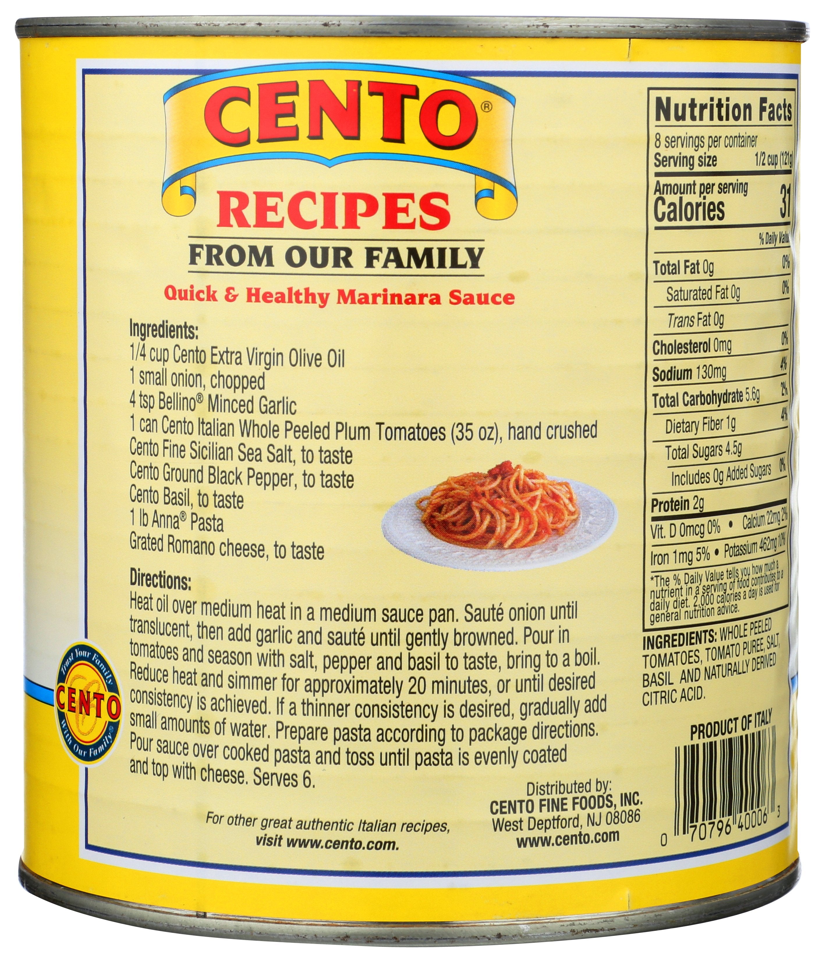 CENTO TOMATO ITALIAN - Case of 12