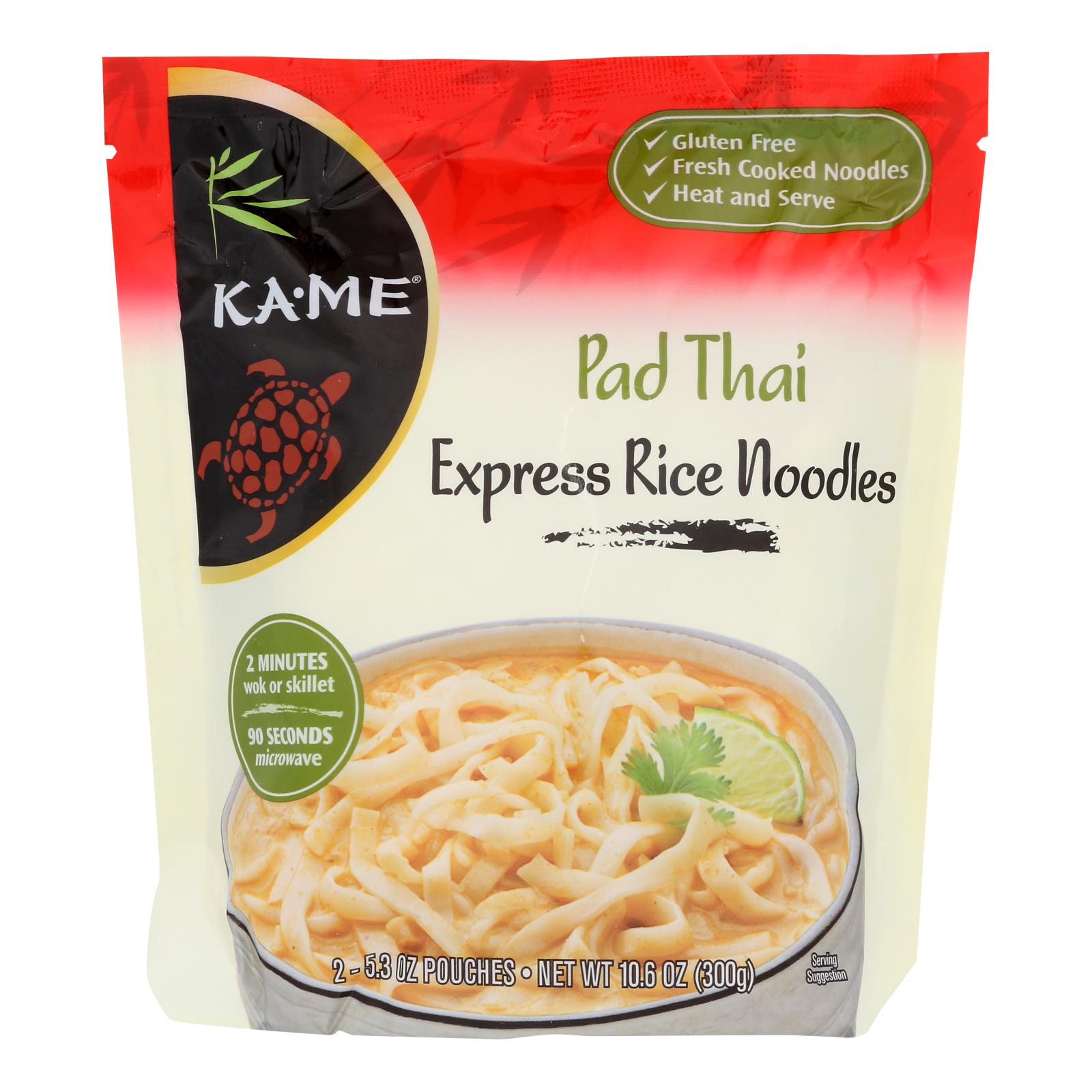 Ka-me Pad Thai Express Rice Noodles  - Case Of 6 - 10.6 Oz