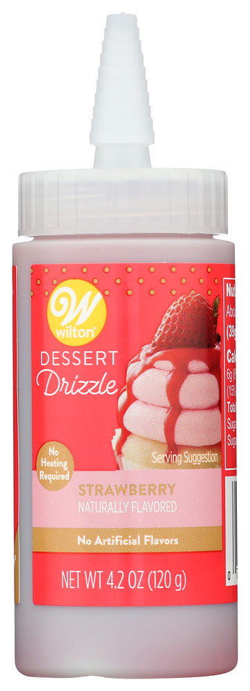Wilton Dessert Drizzle Strawberry - Case of 6 - 4.2 oz