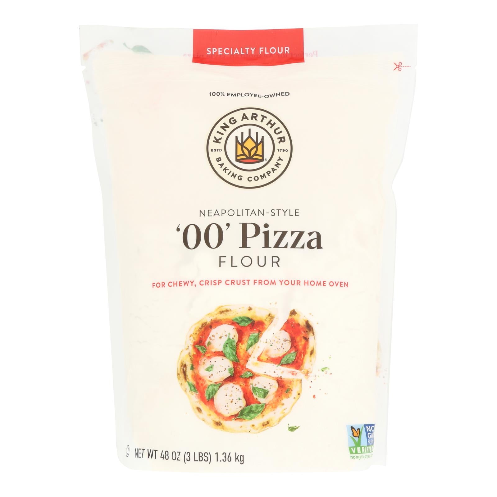 King Arthur Baking Company - Flour 00 Pizza - Case Of 4-3 Lb