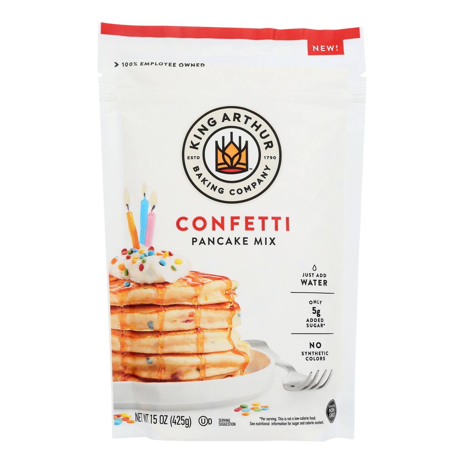 King Arthur Baking Company - Mix Pncake Confetti - Case of 6-15 OZ