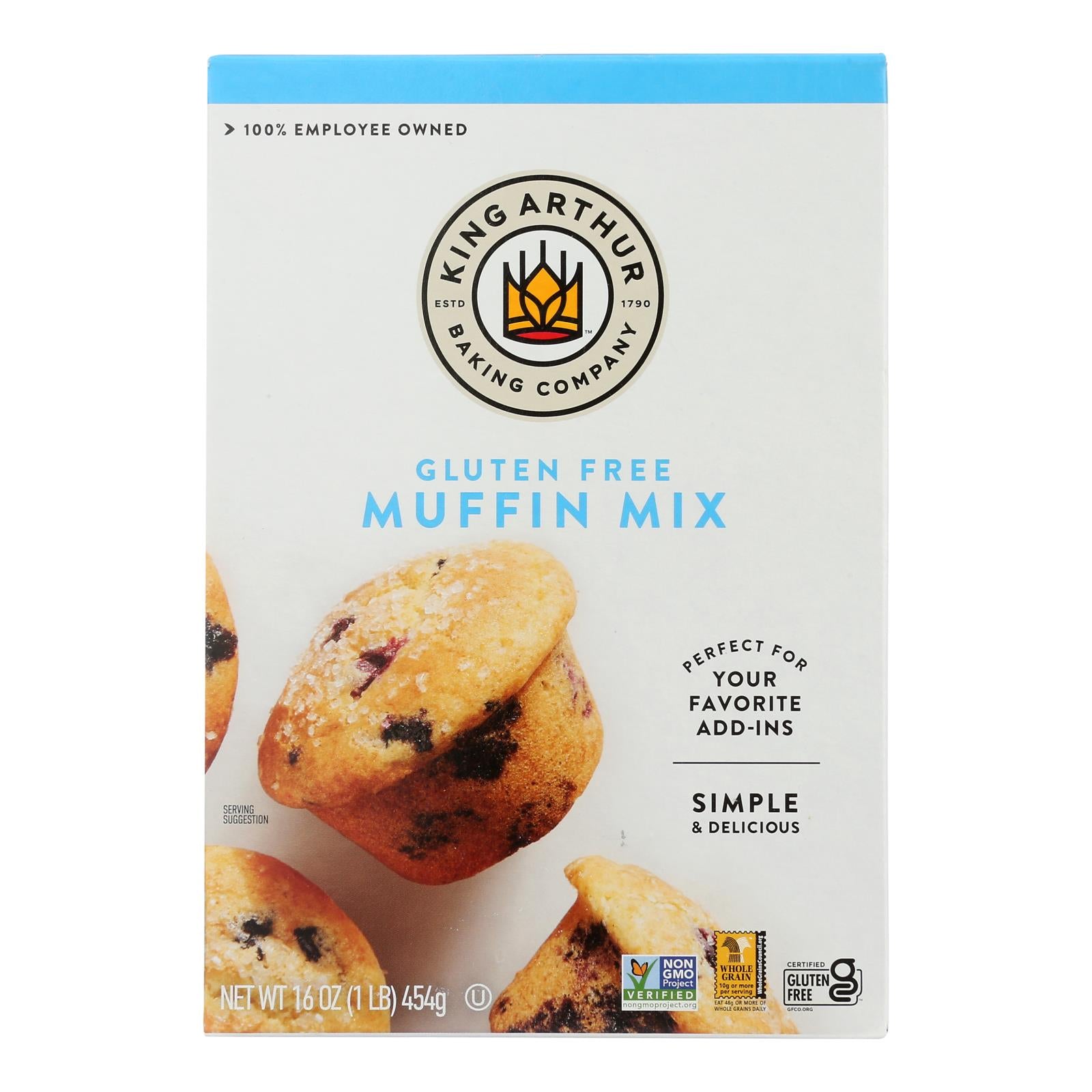 King Arthur Muffin Mix - Case Of 6 - 16 Oz.