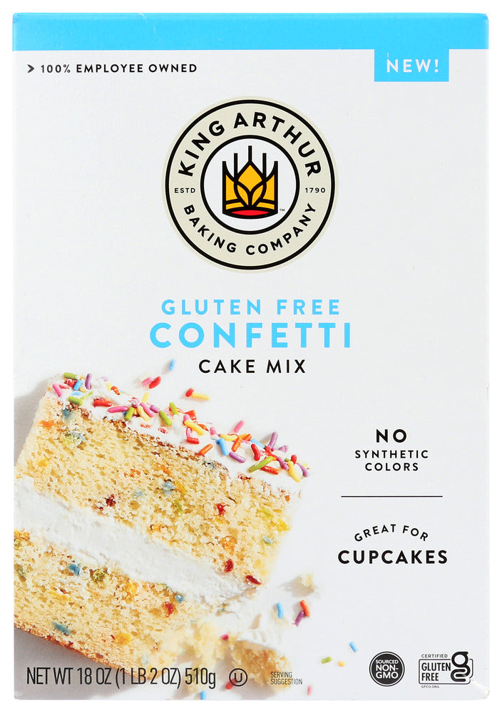 King Arthur Cake Mix Confetti - Case of 6 - 18 oz