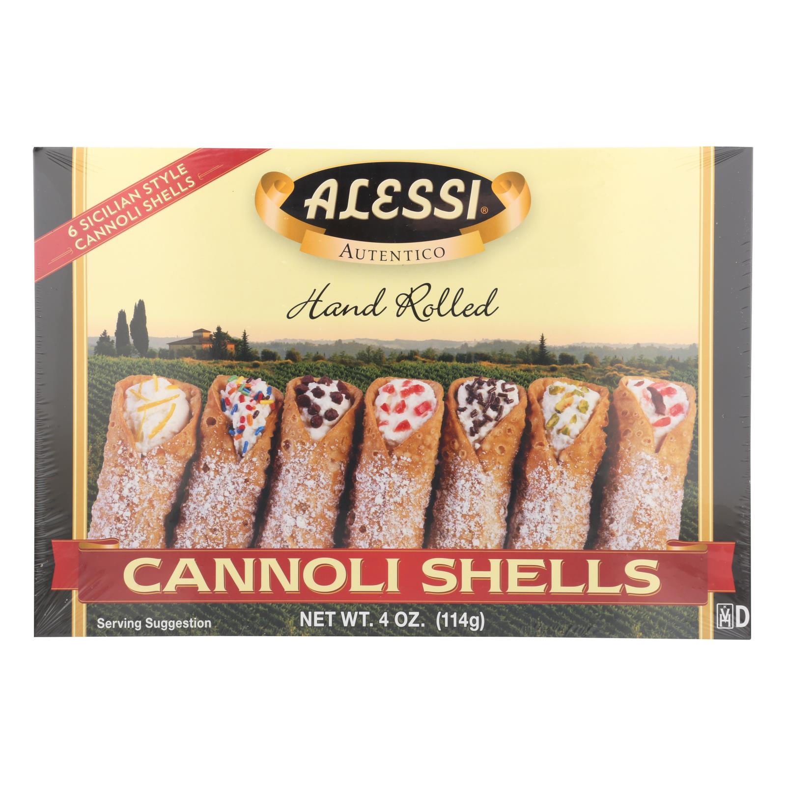 Alessi Cannoli Shells - Large - Case Of 12 - 4 Oz.