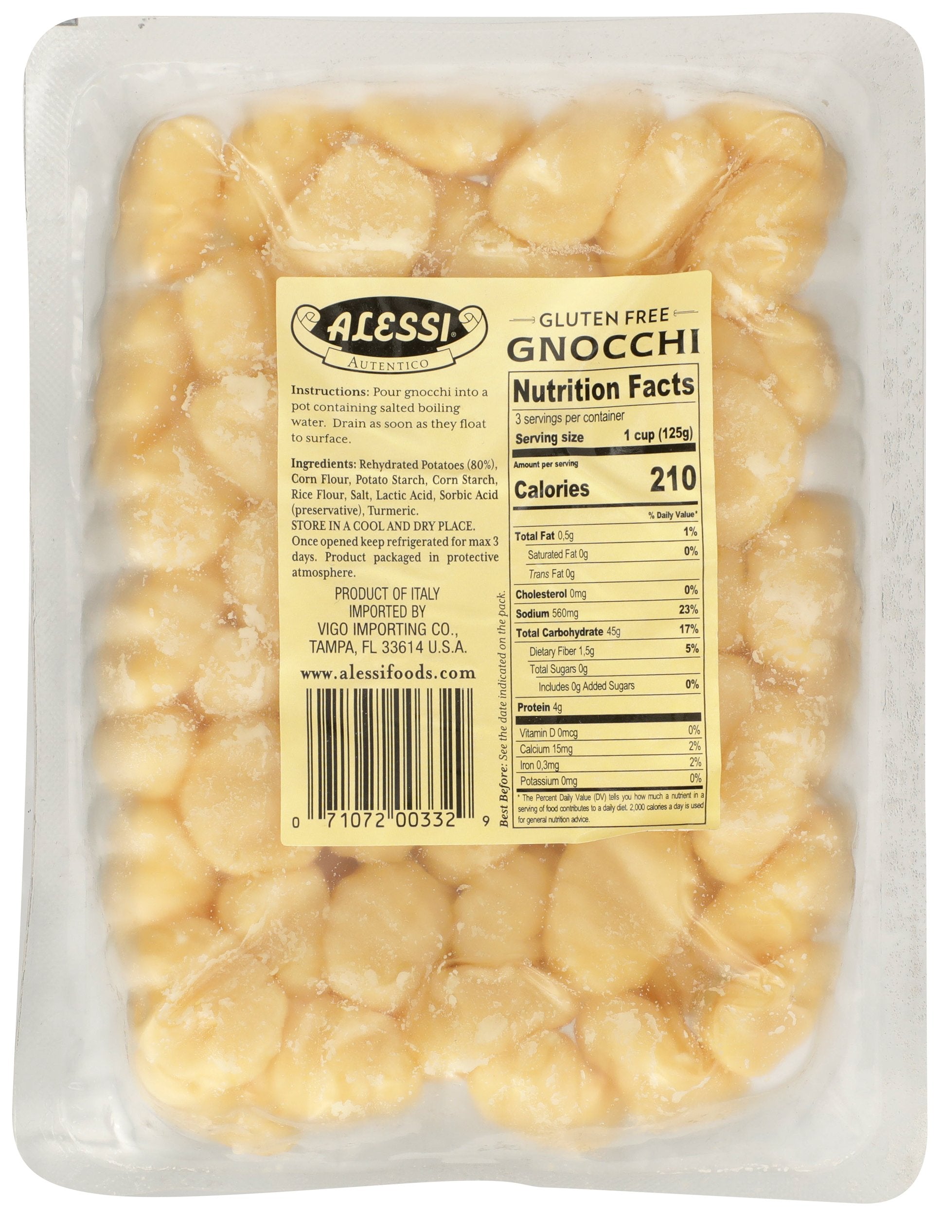 ALESSI GNOCCHI GLUTEN FREE - Case of 12