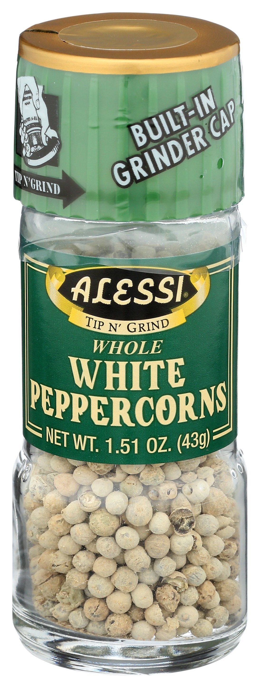 ALESSI GRINDER WHT PEPPERCRN WHL - Case of 6